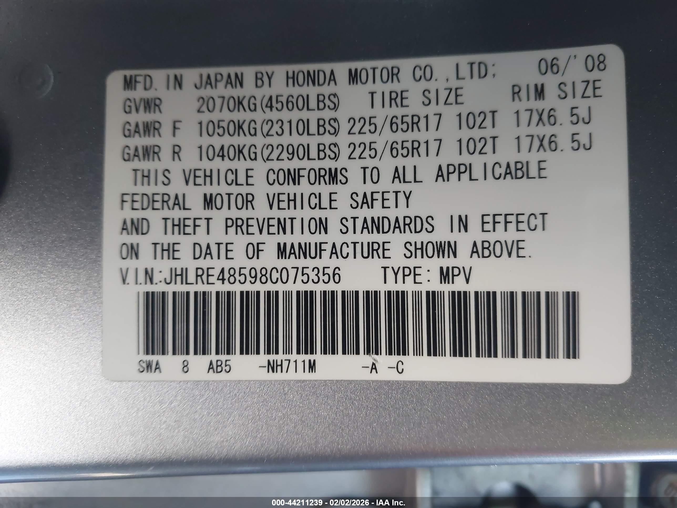 HONDA CR-V image 9