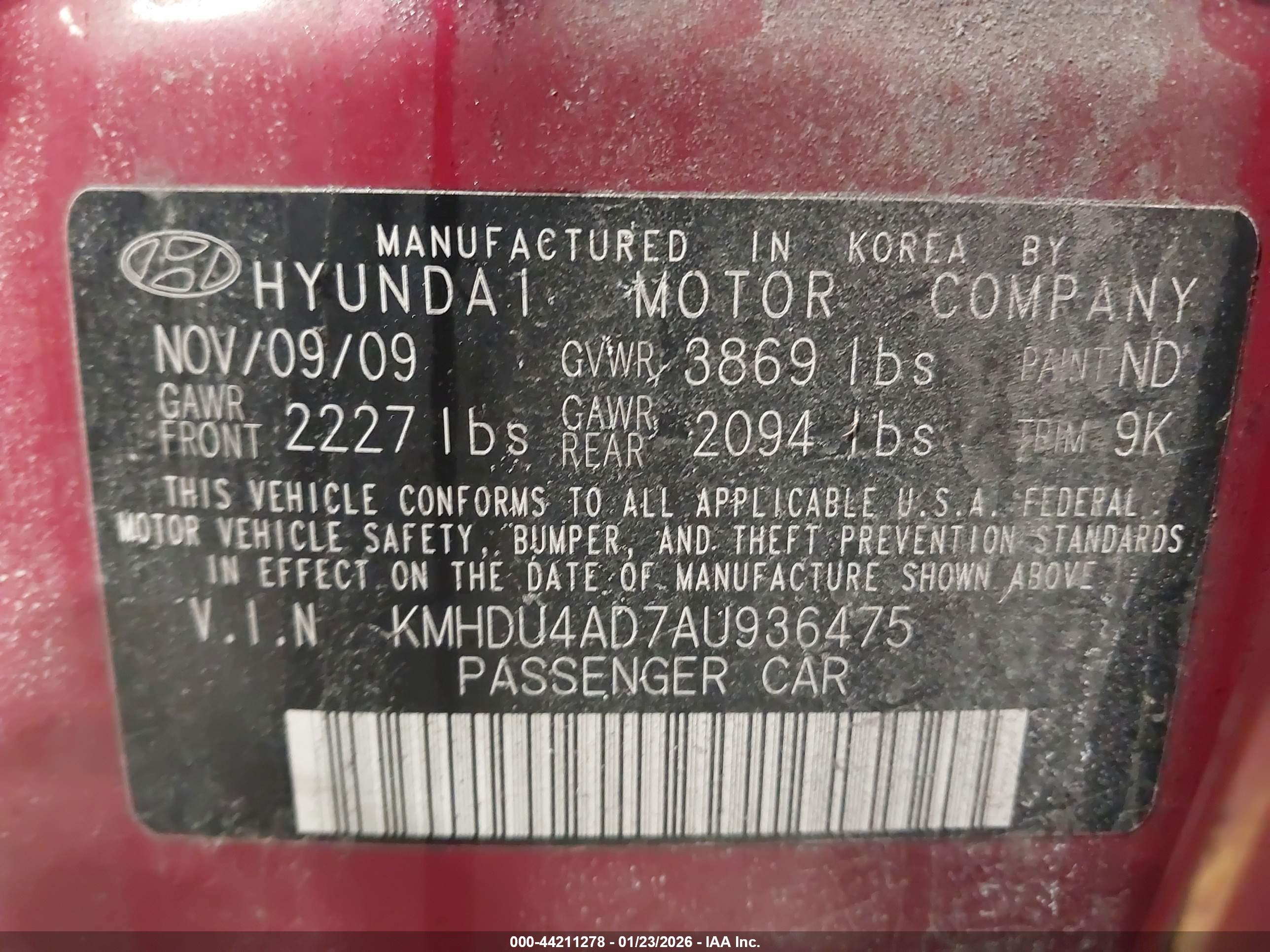 HYUNDAI ELANTRA image 9