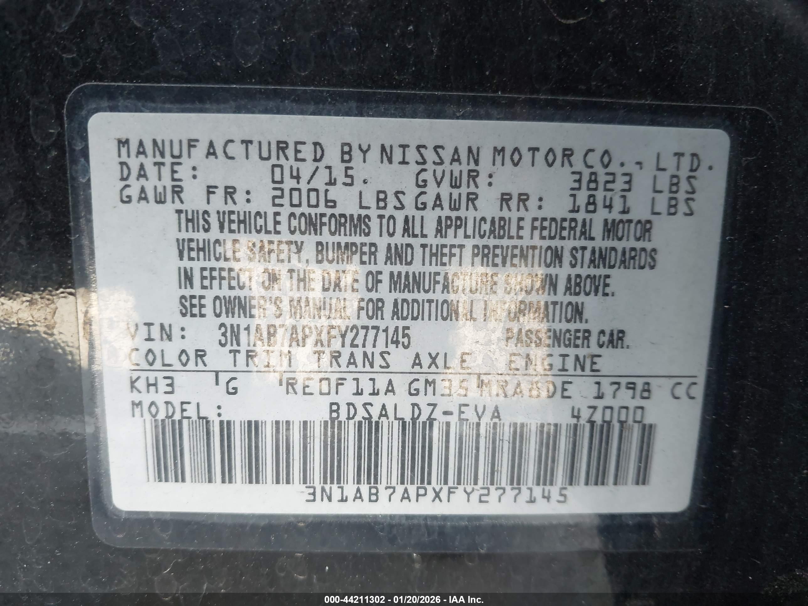 NISSAN SENTRA image 9