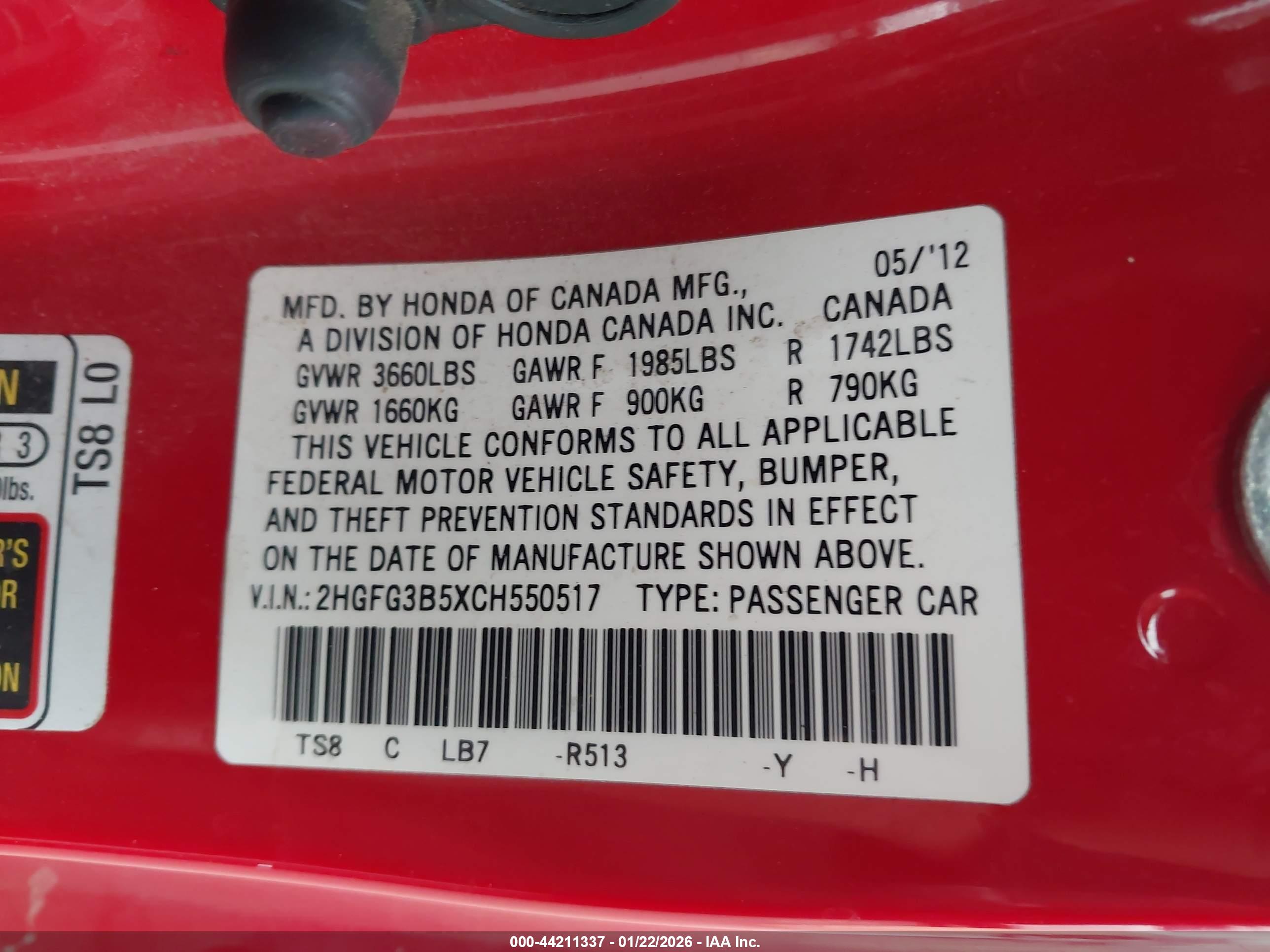 HONDA CIVIC image 9