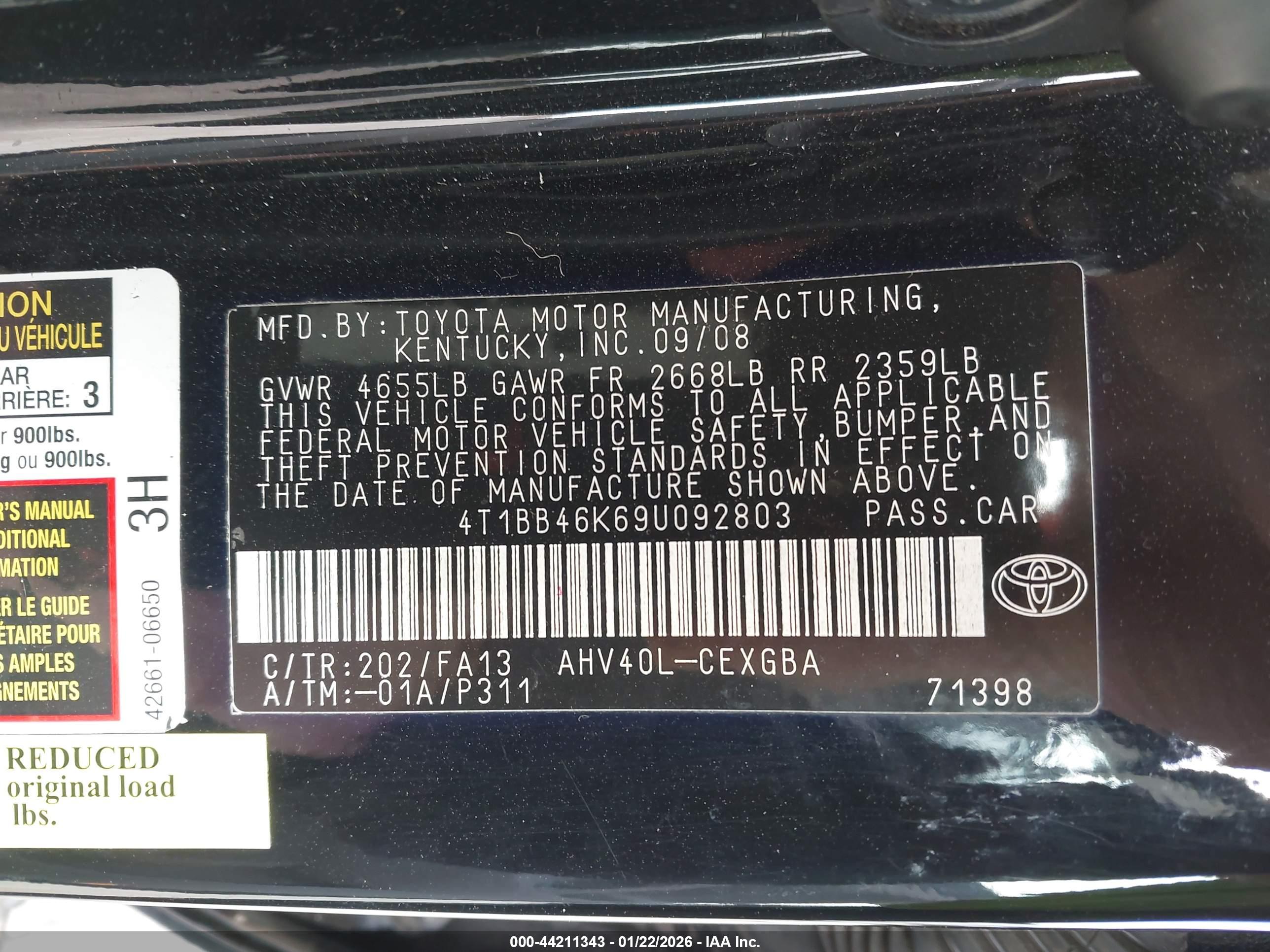 TOYOTA CAMRY image 9