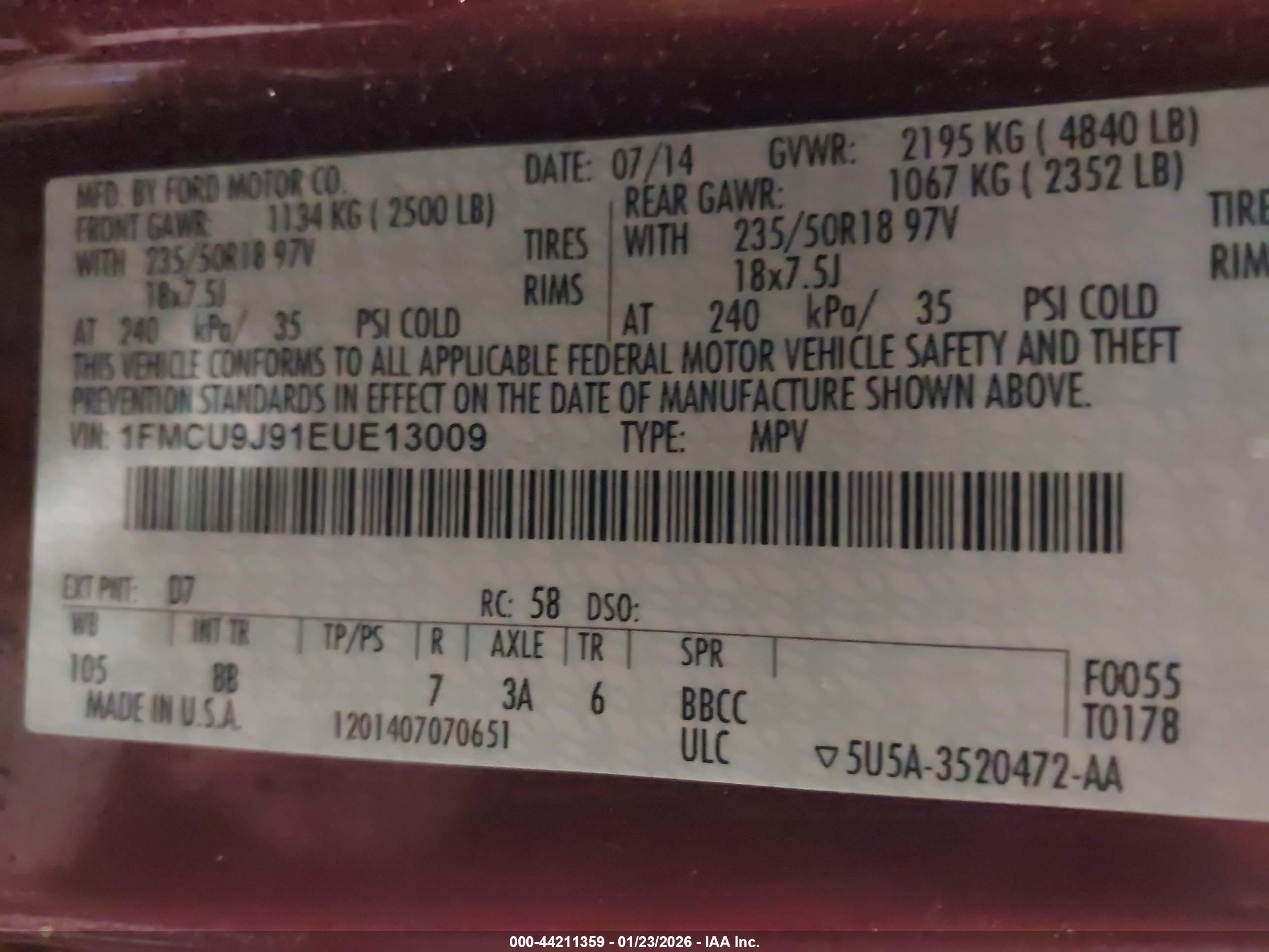 FORD ESCAPE image 9