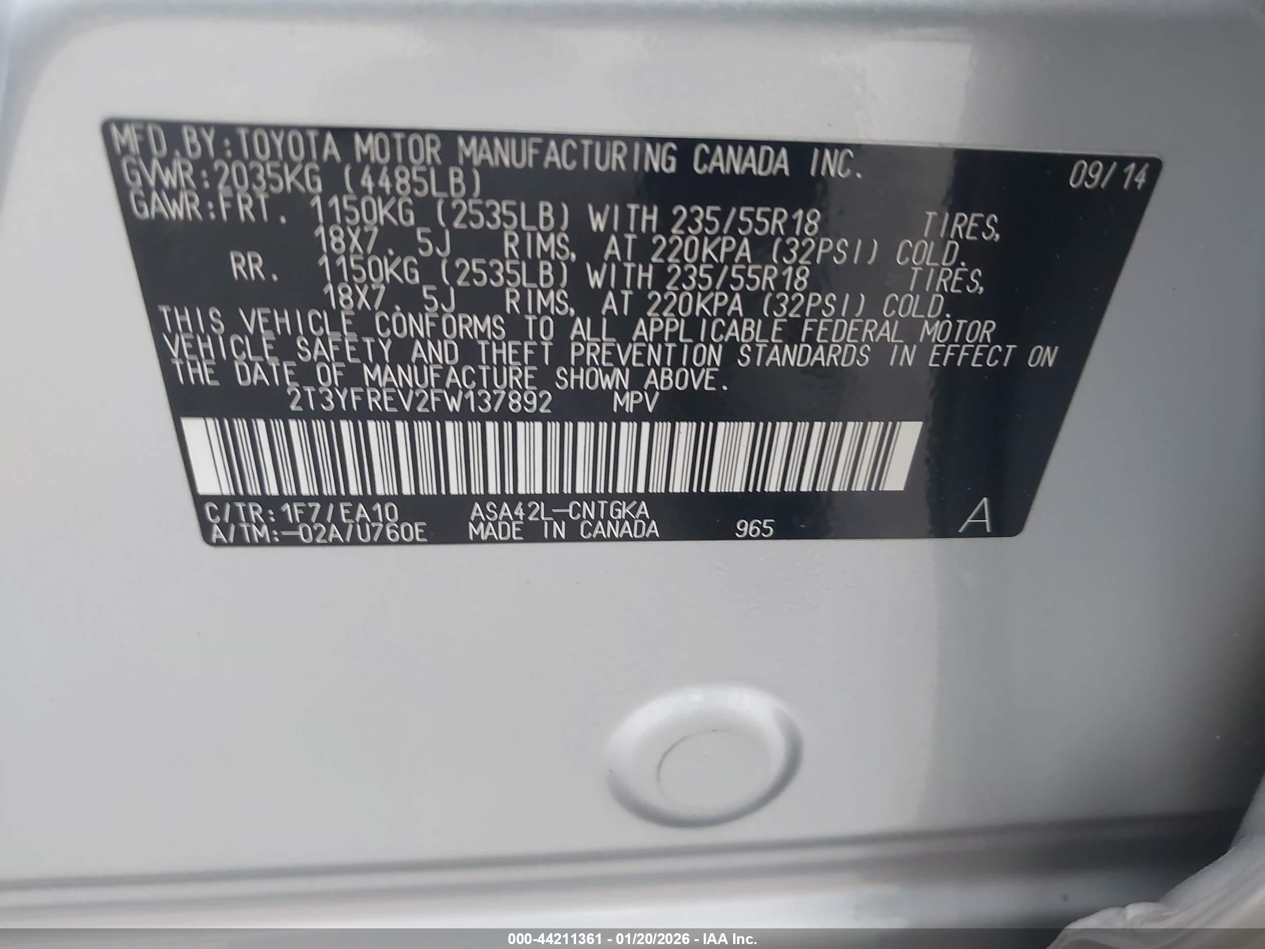 TOYOTA RAV4 image 9