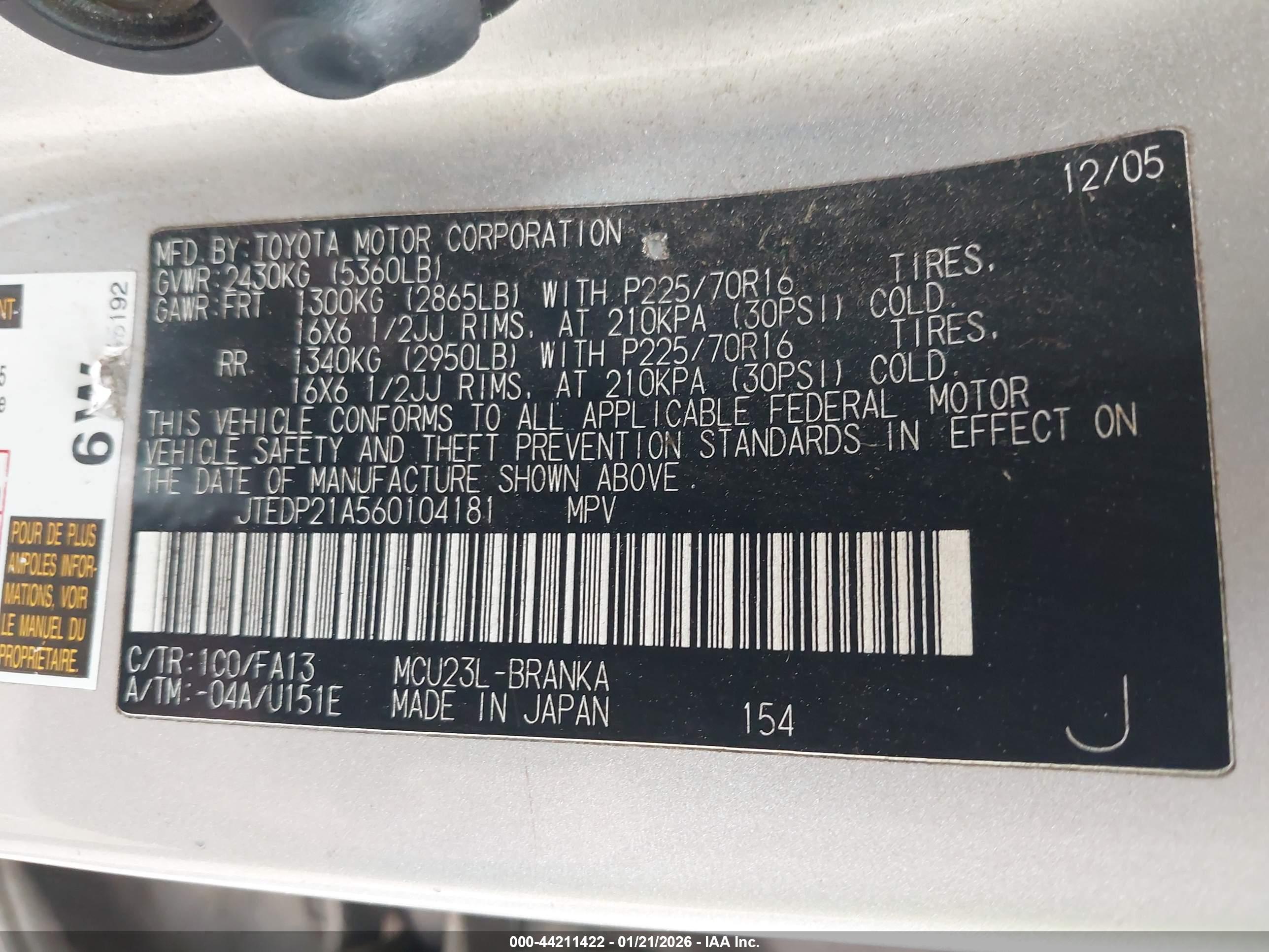 TOYOTA HIGHLANDER image 9