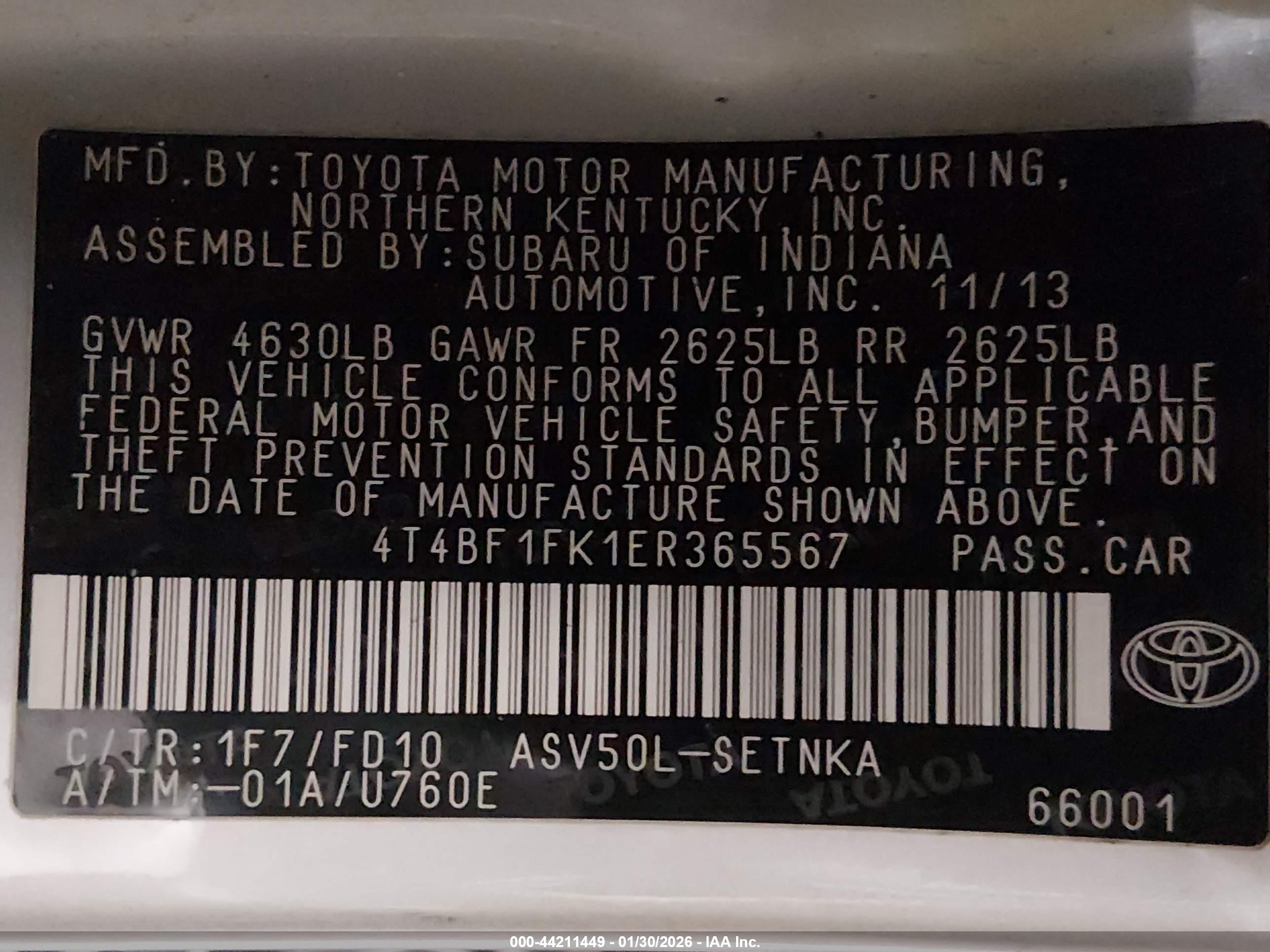 TOYOTA CAMRY image 9