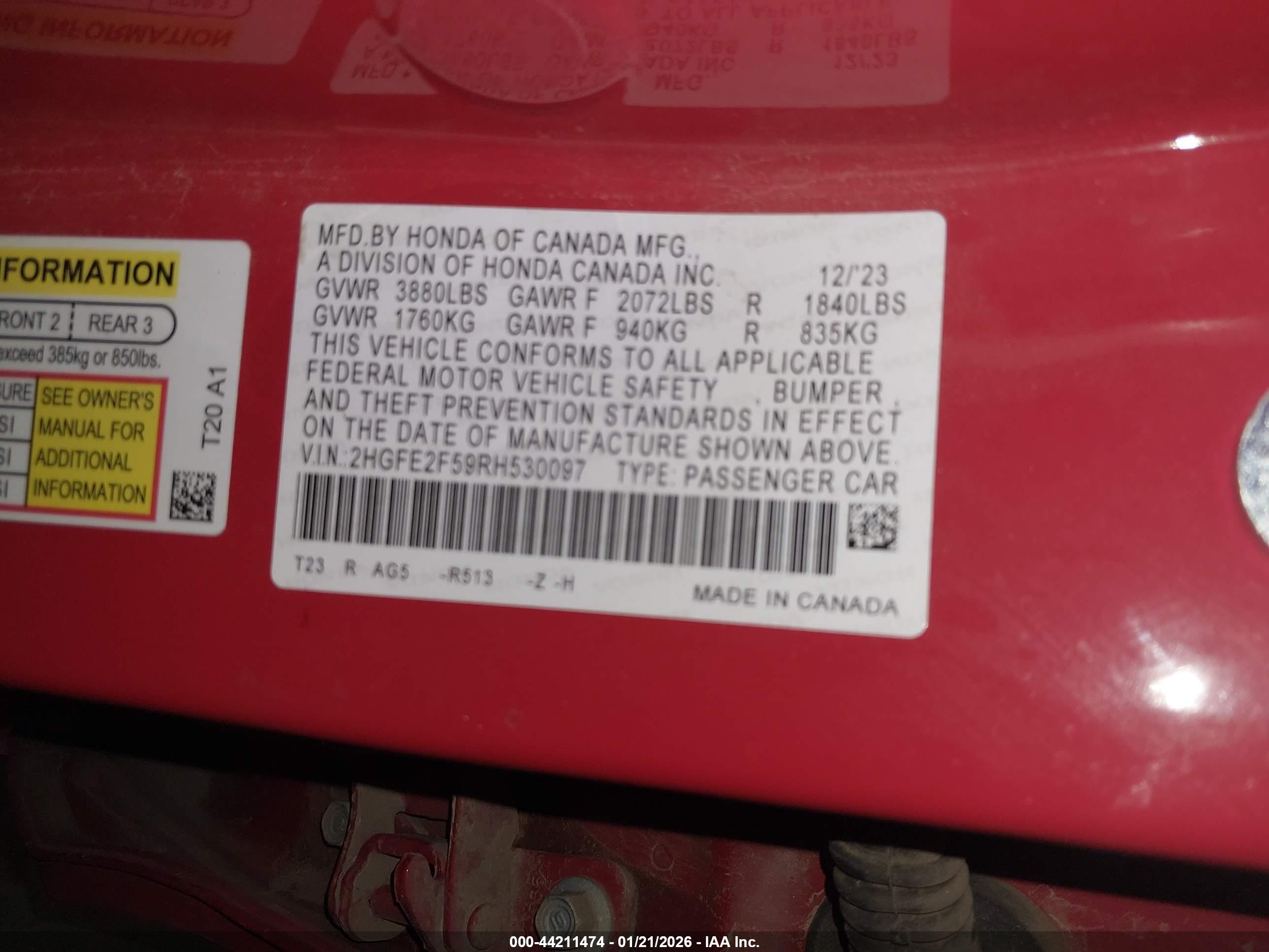 HONDA CIVIC image 9