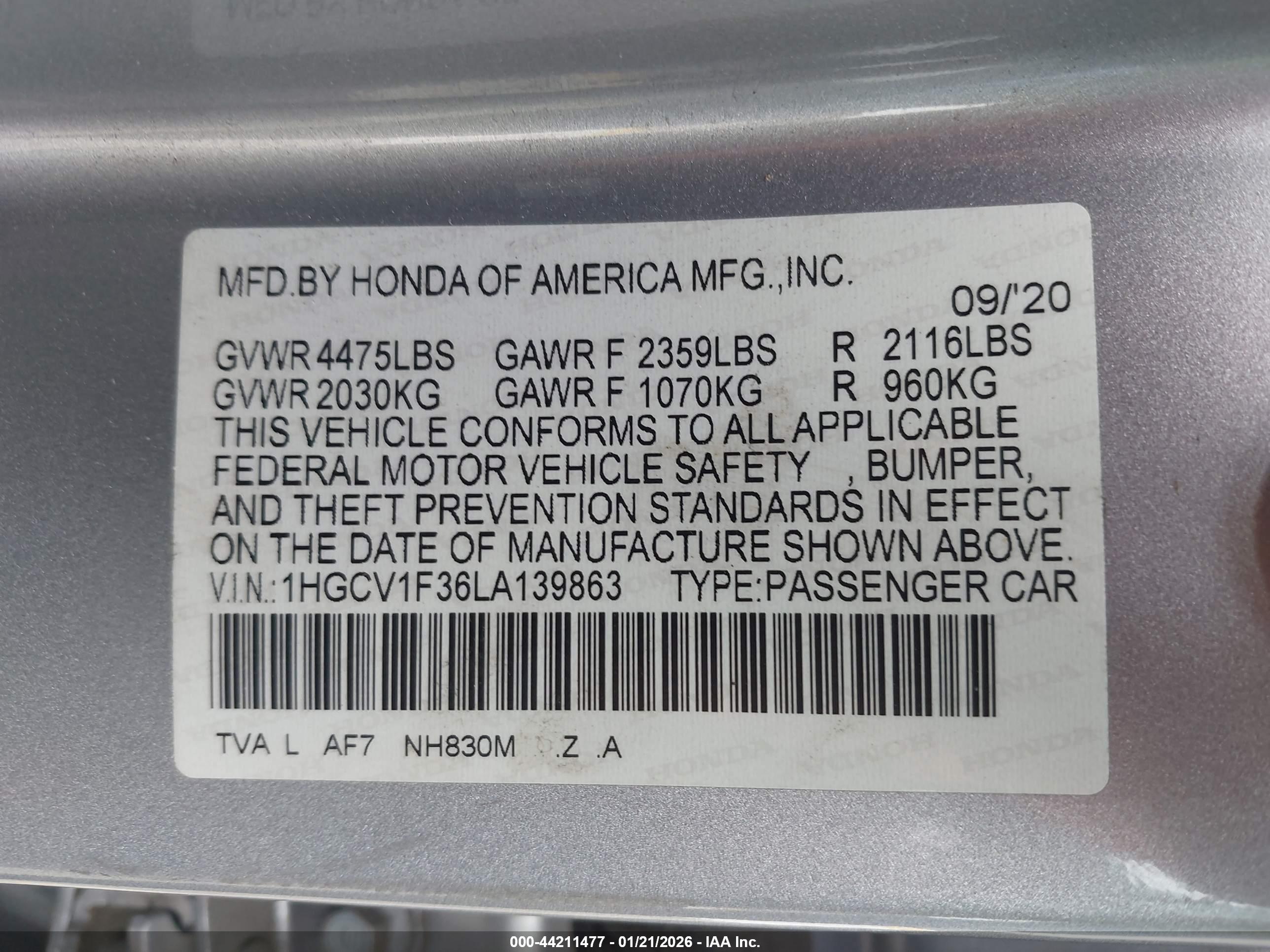 HONDA ACCORD image 9
