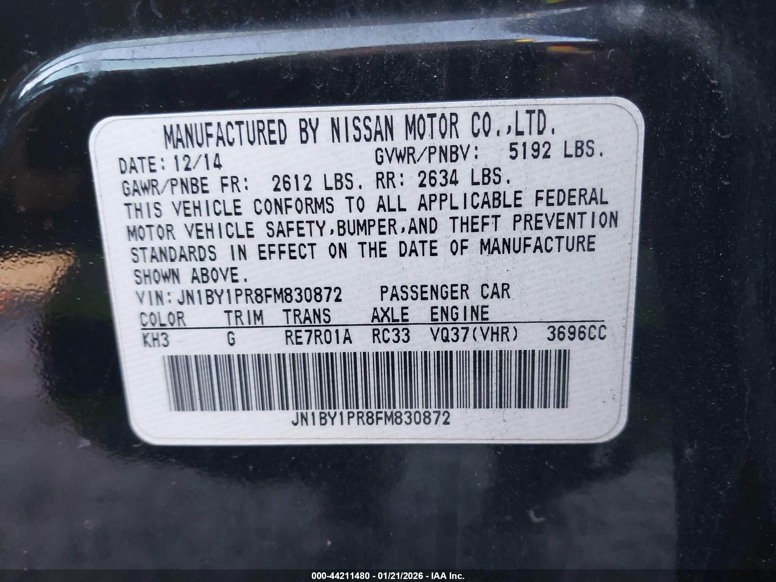 INFINITI Q70L image 9