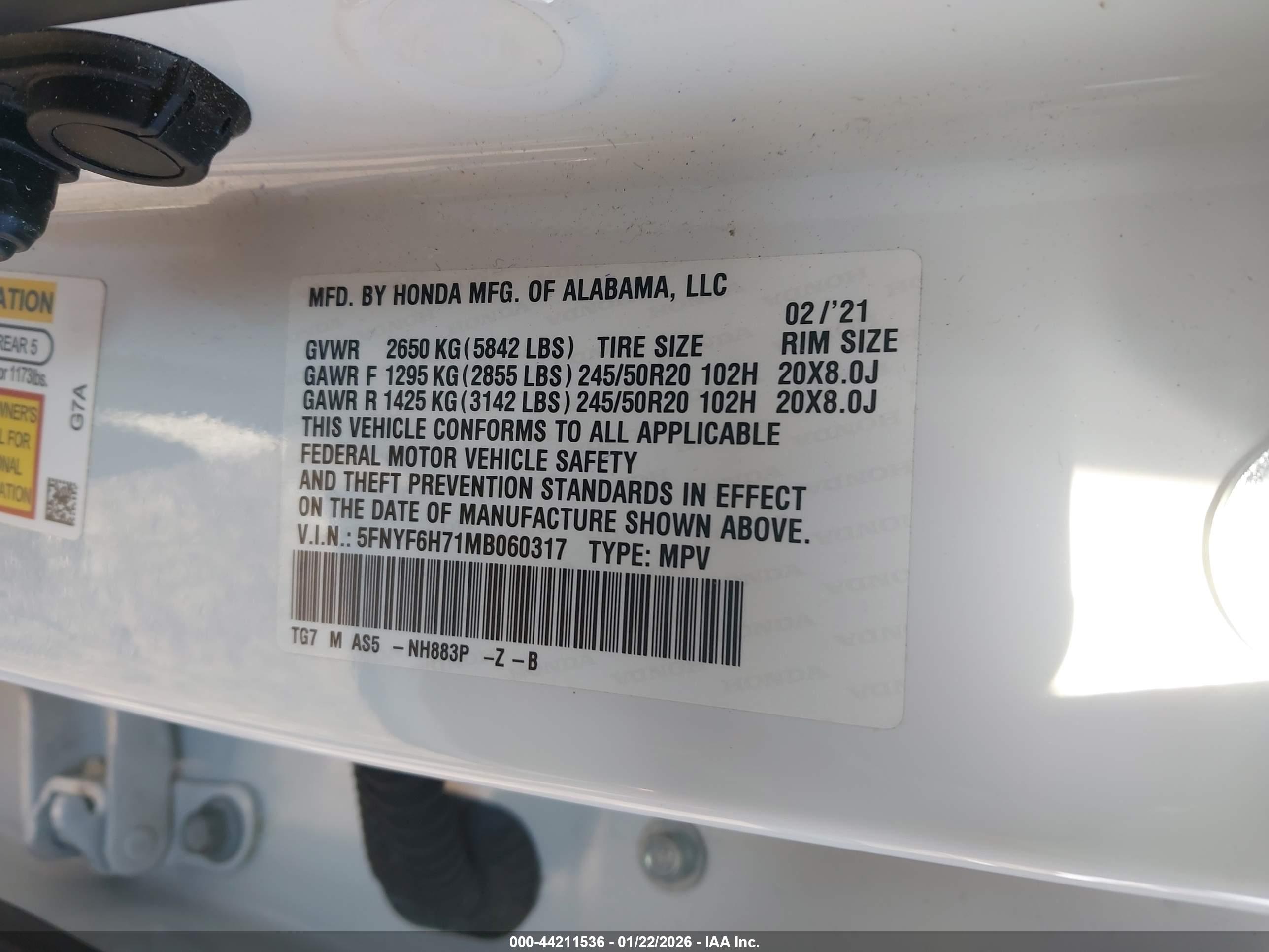 HONDA PILOT image 9