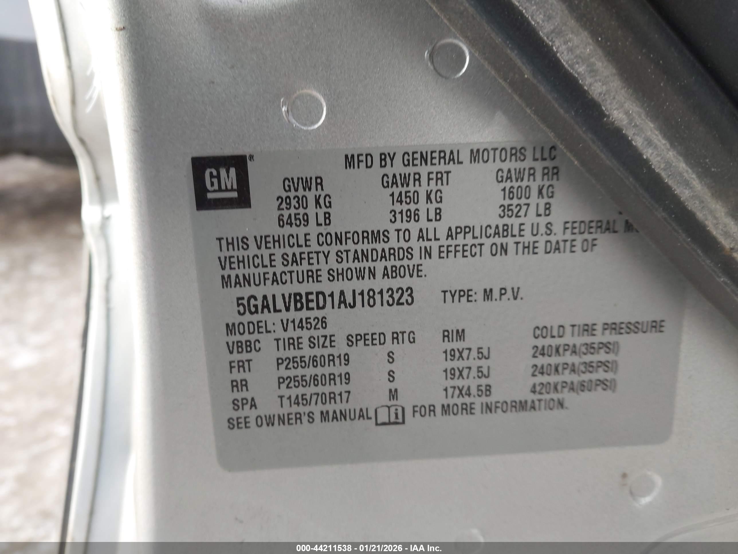 BUICK ENCLAVE image 9