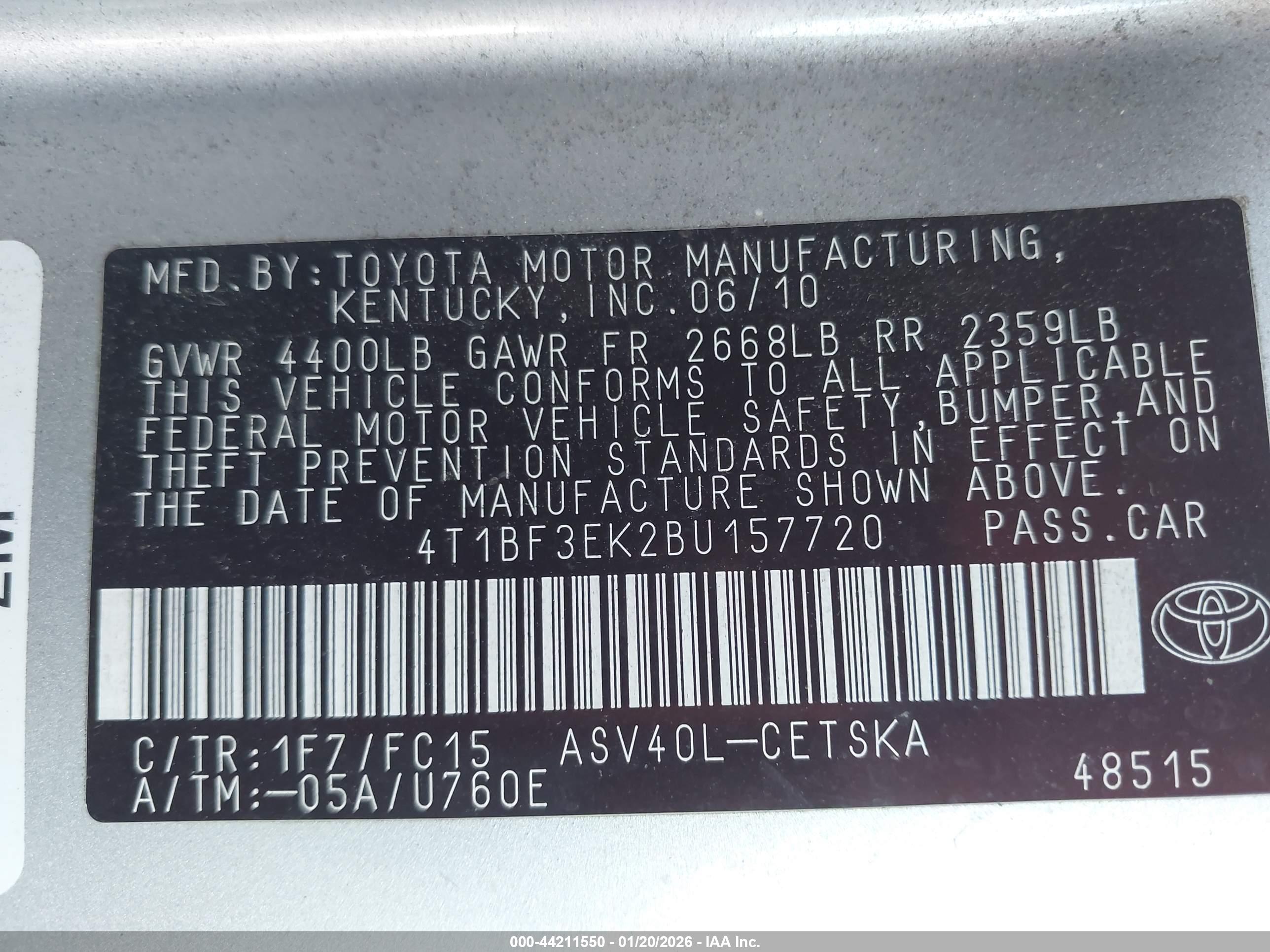 TOYOTA CAMRY image 9