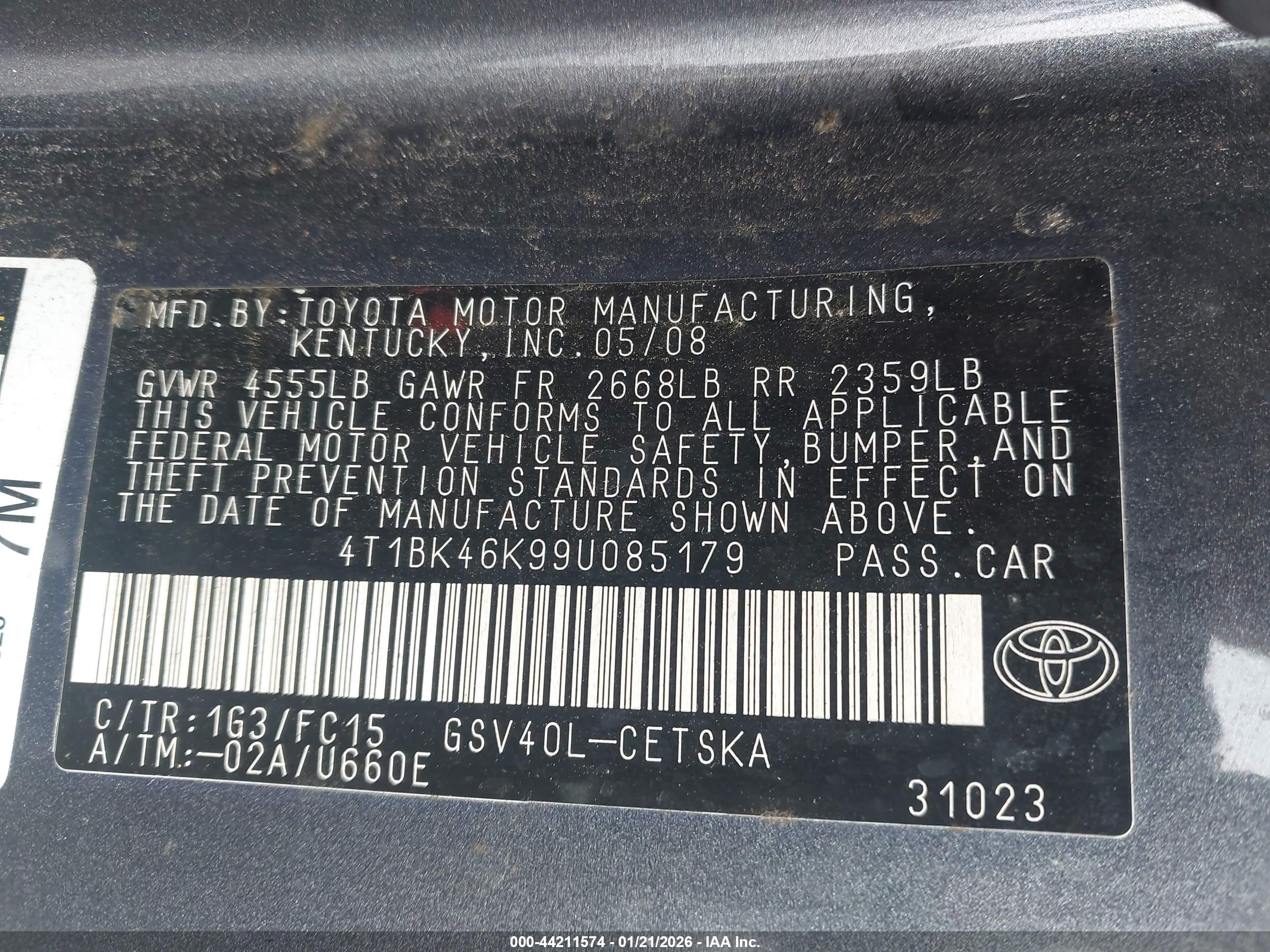 TOYOTA CAMRY image 9