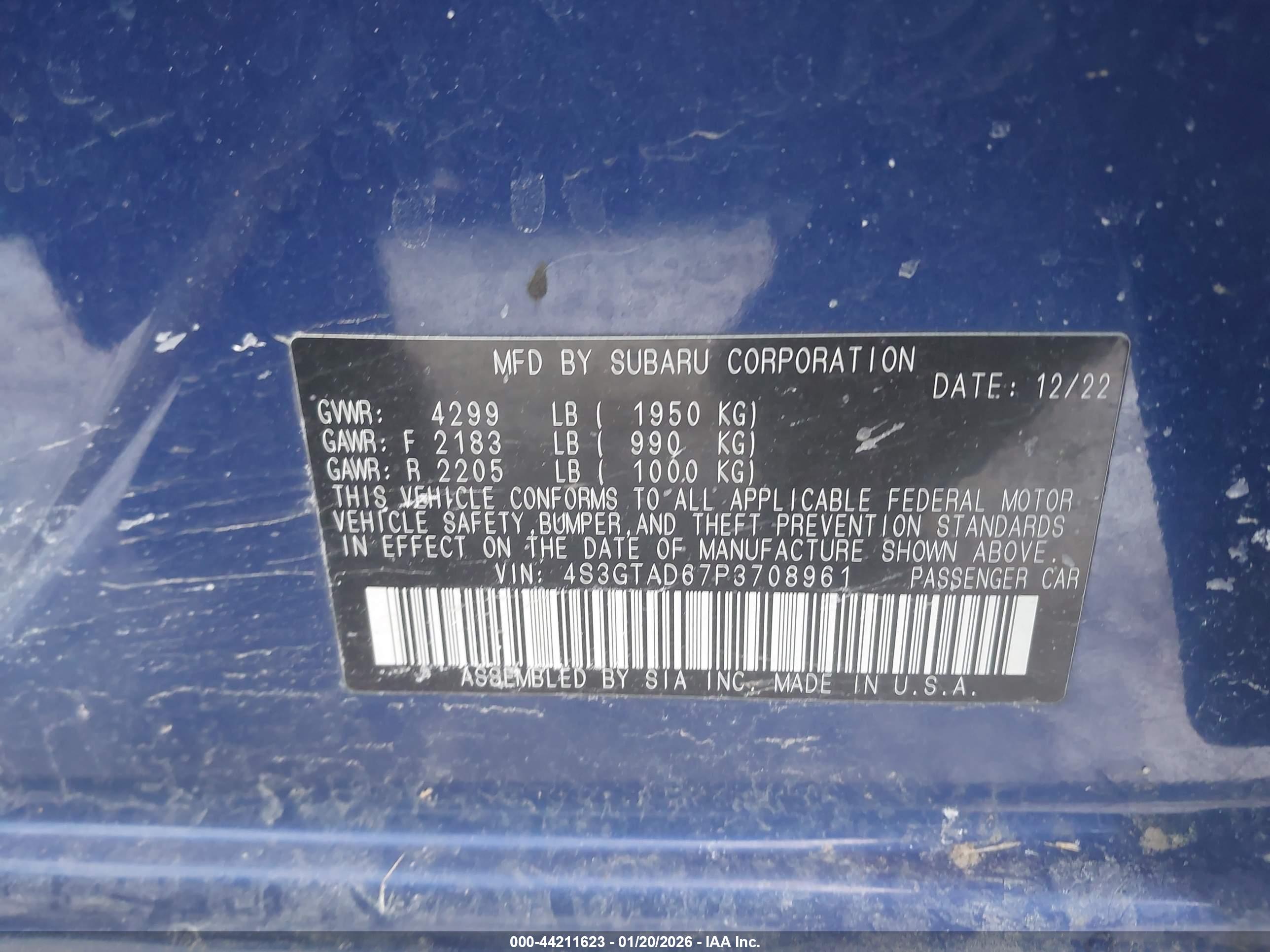 SUBARU IMPREZA image 9