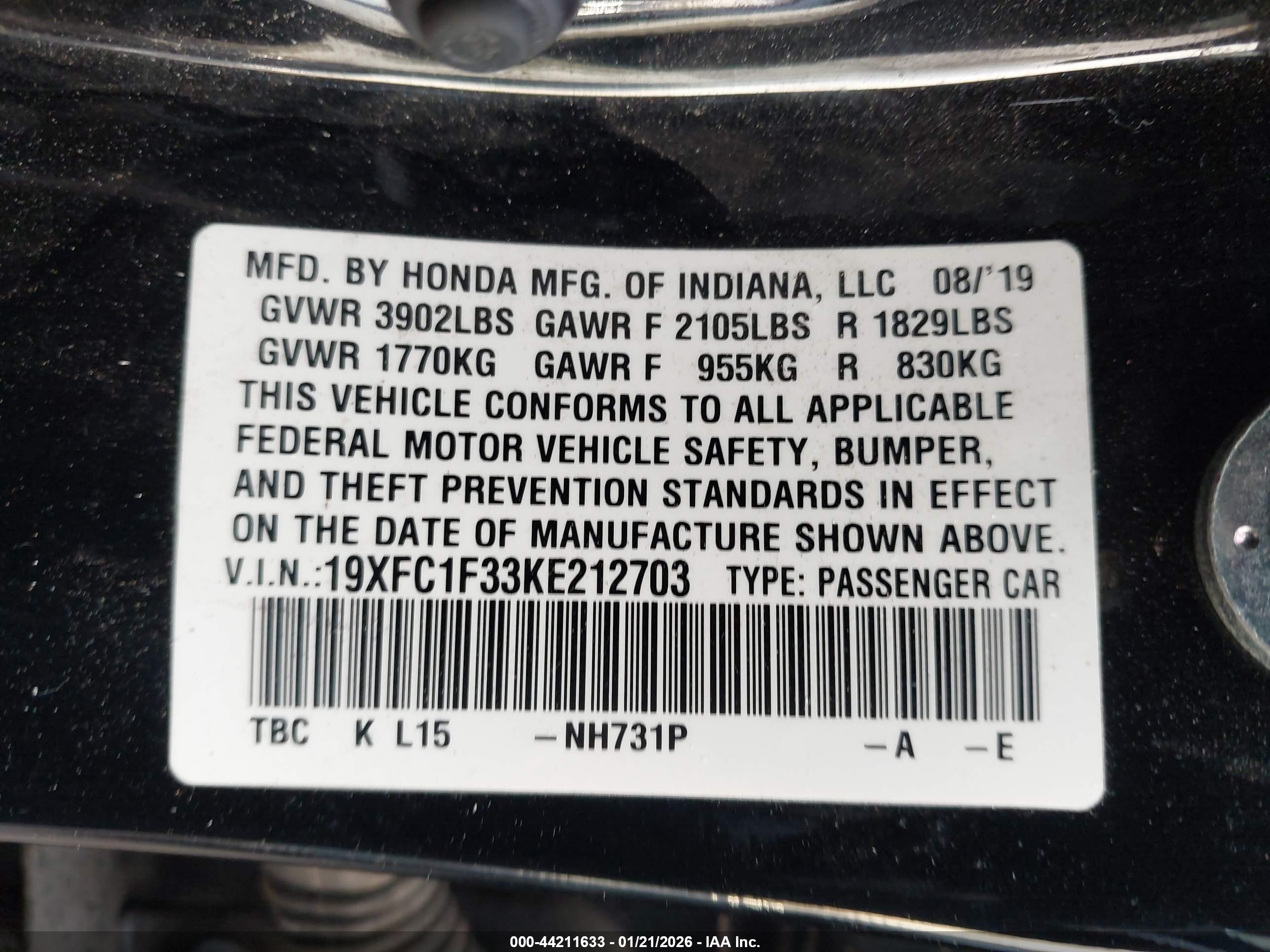 HONDA CIVIC image 9