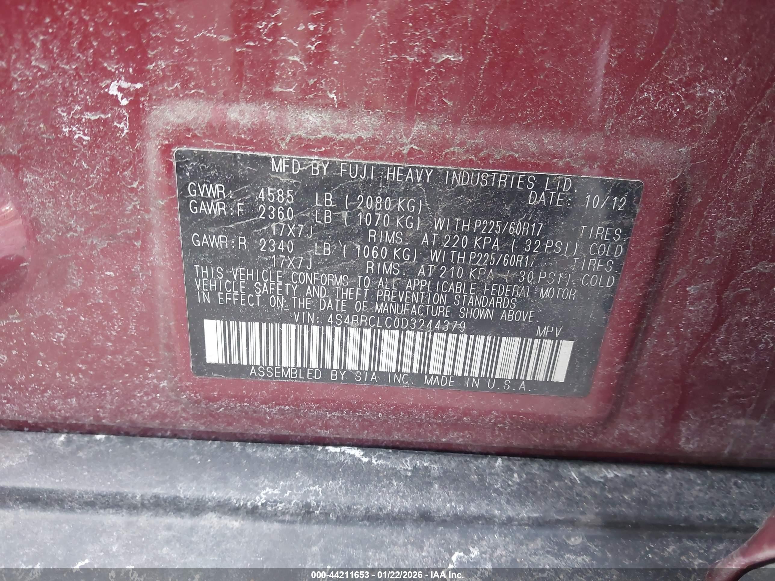 SUBARU OUTBACK image 9