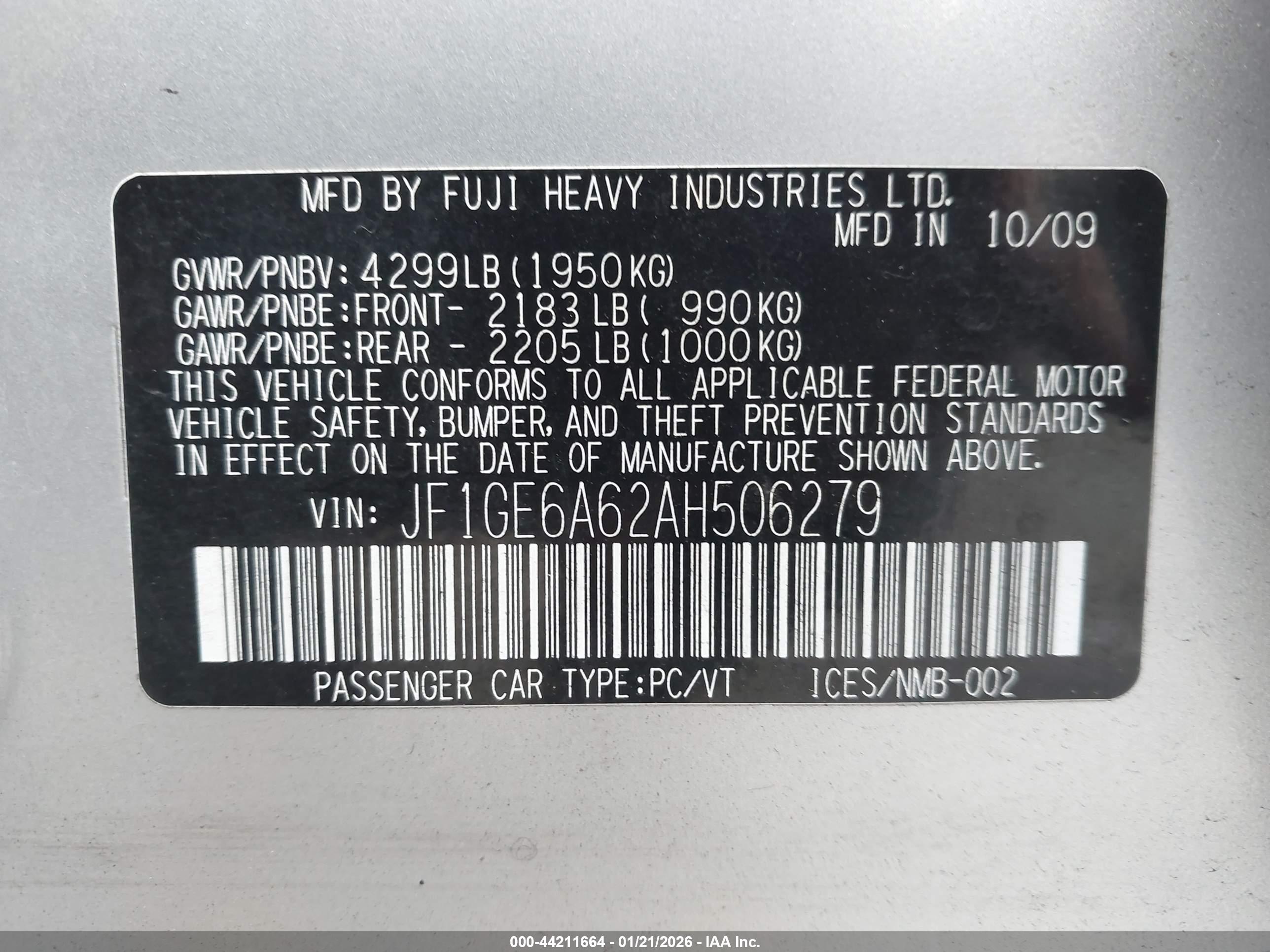 SUBARU IMPREZA image 9