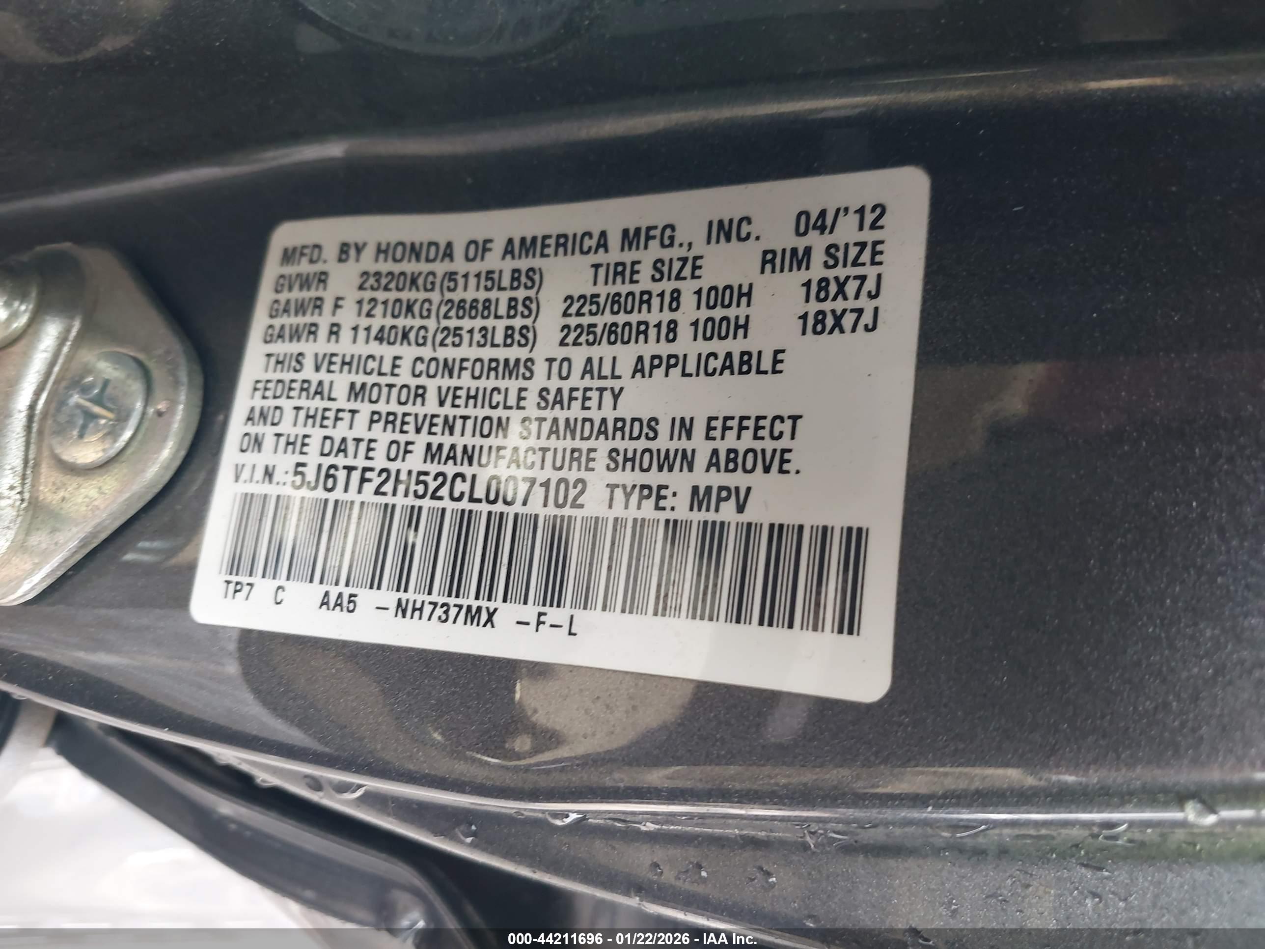 HONDA CROSSTOUR image 9