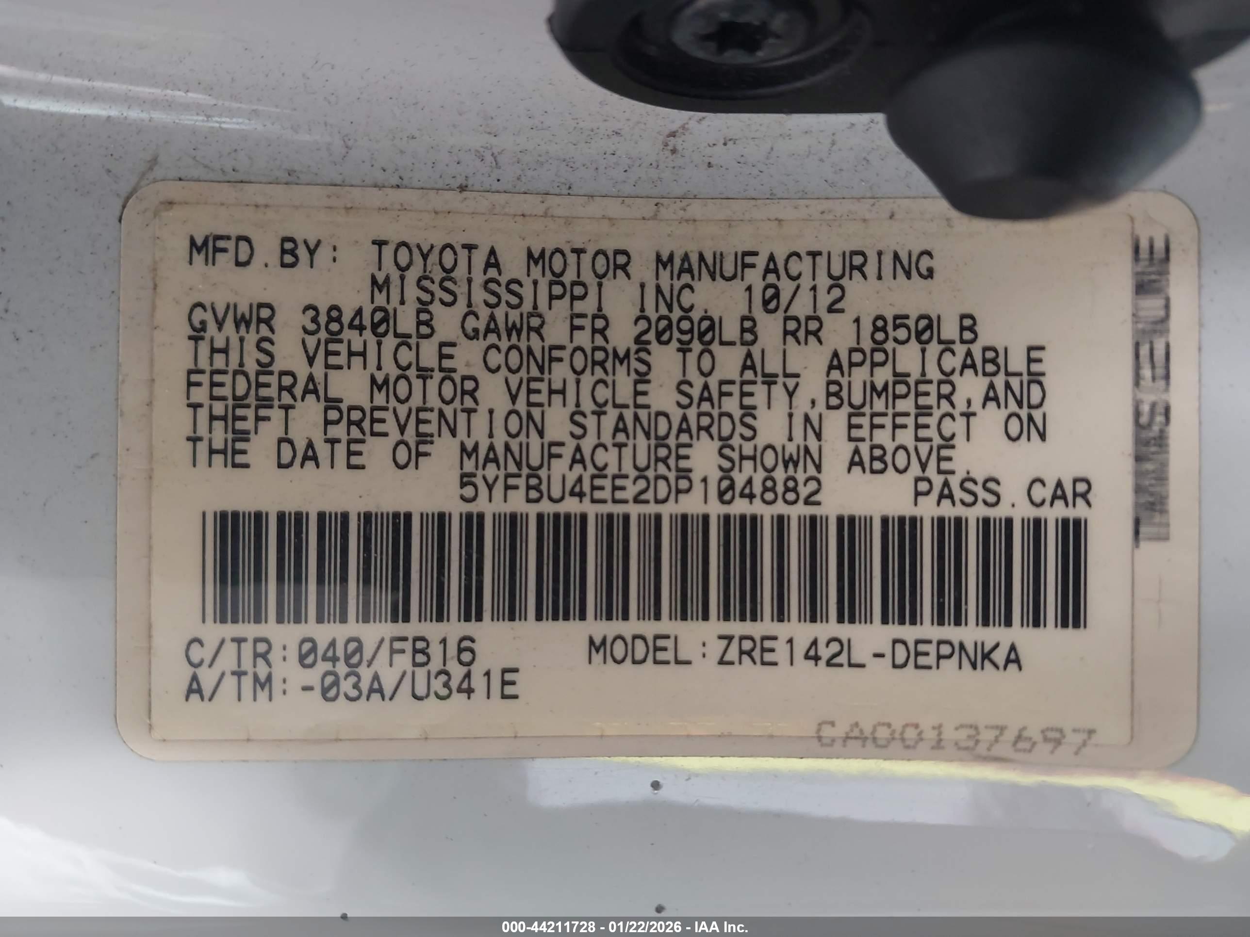 TOYOTA COROLLA image 9