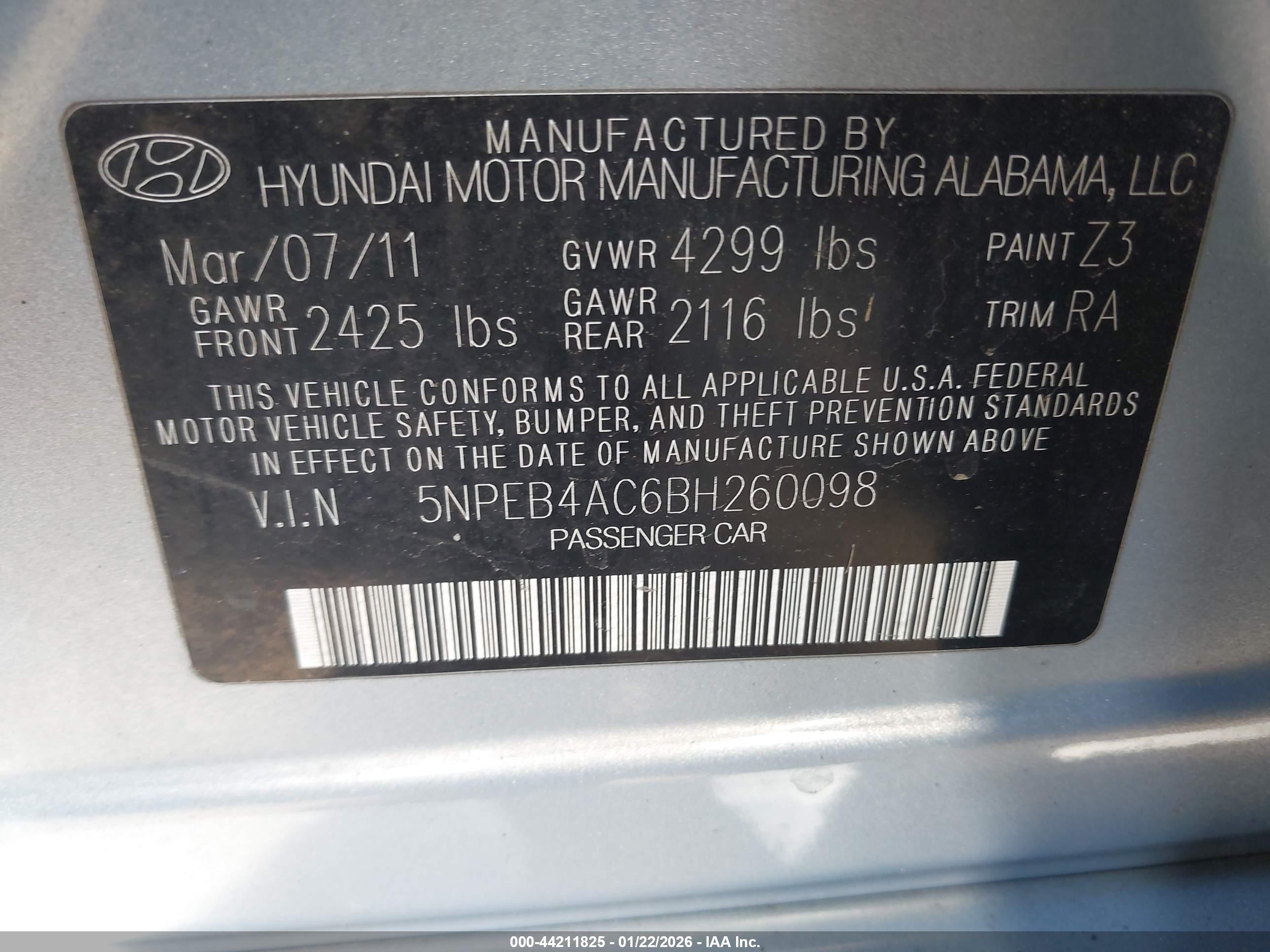 HYUNDAI SONATA image 9