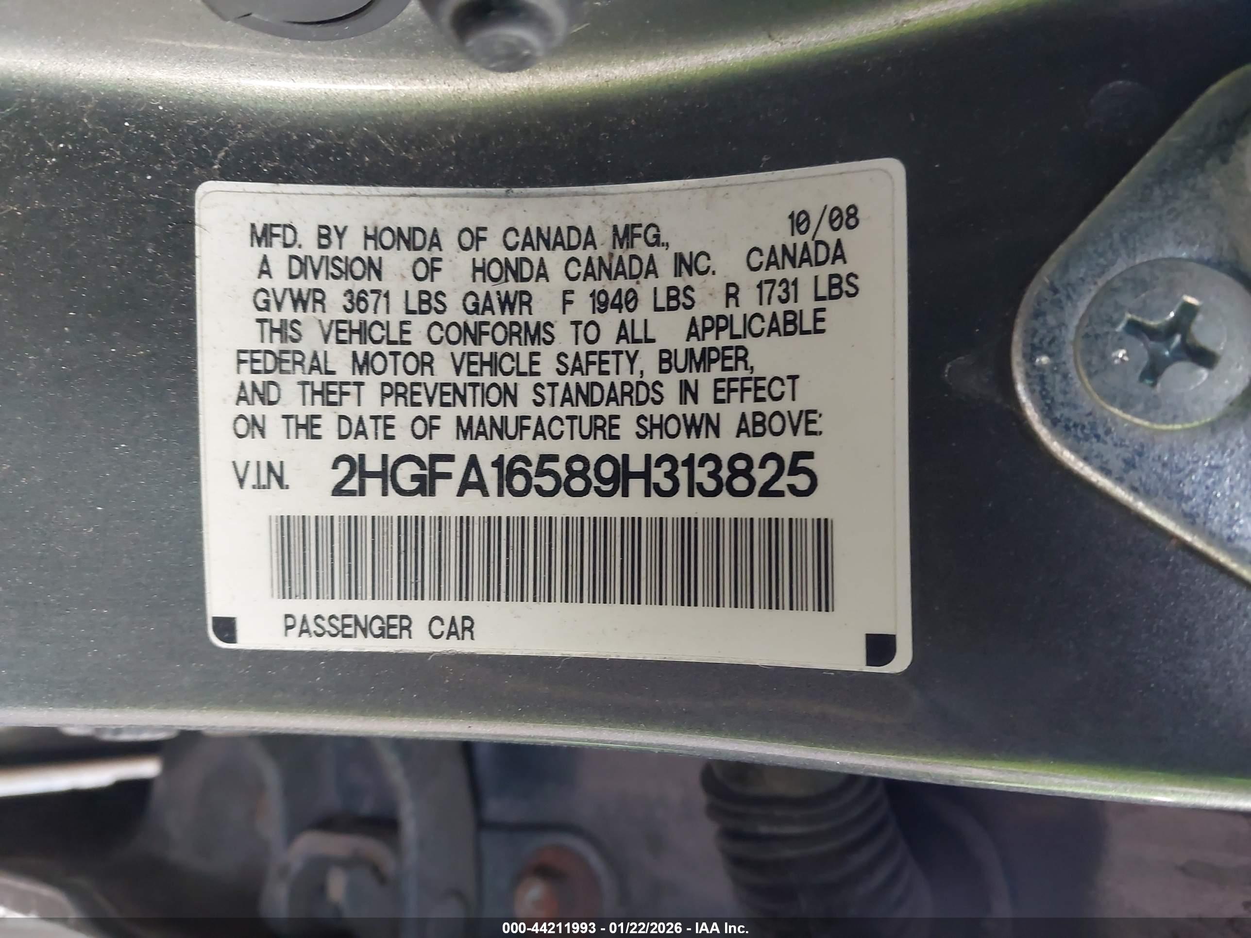 HONDA CIVIC image 9