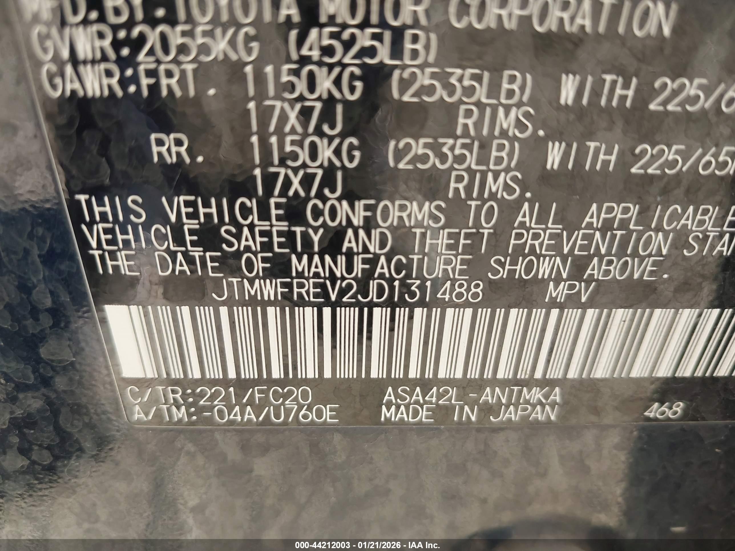 TOYOTA RAV4 image 9