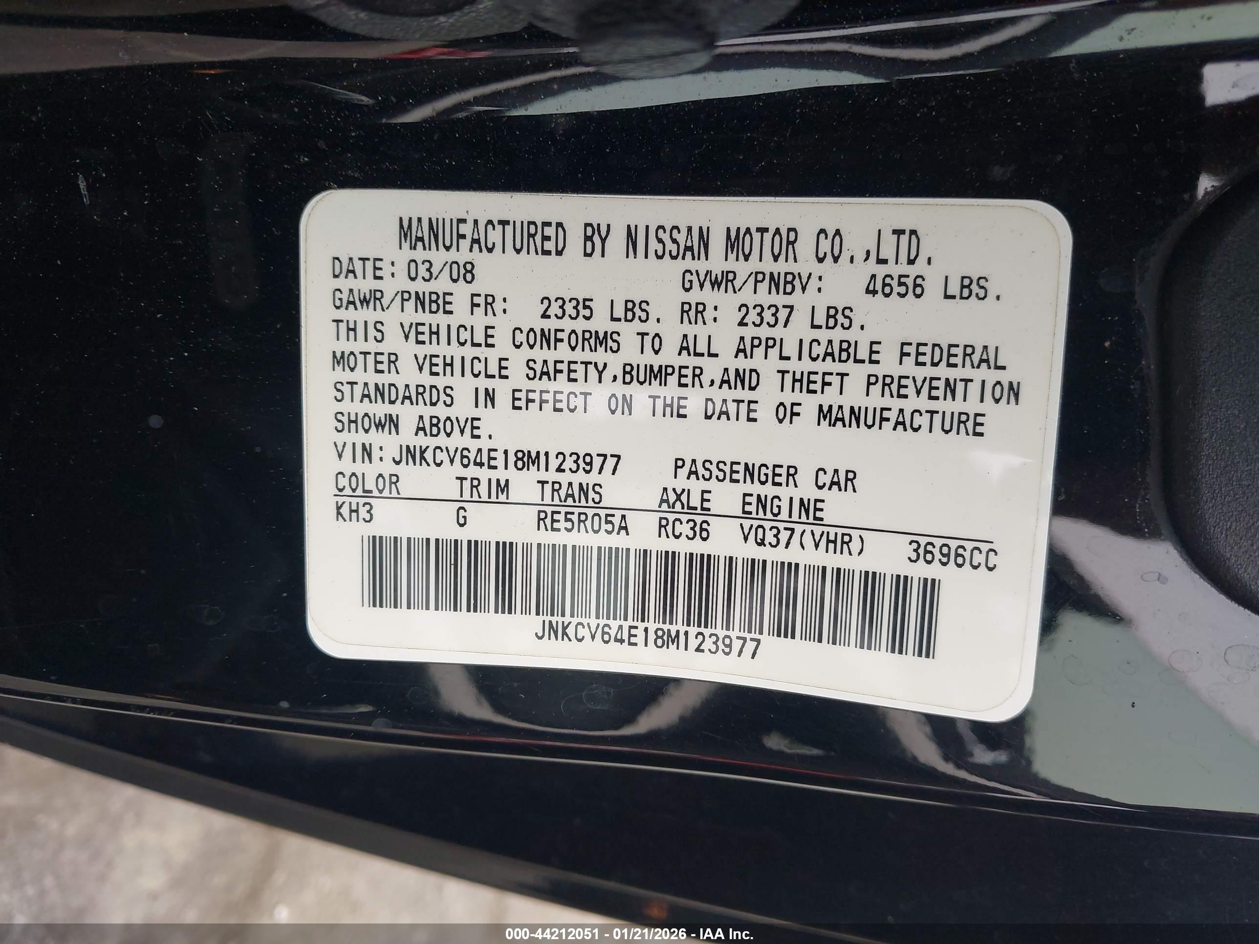 INFINITI G37 image 9