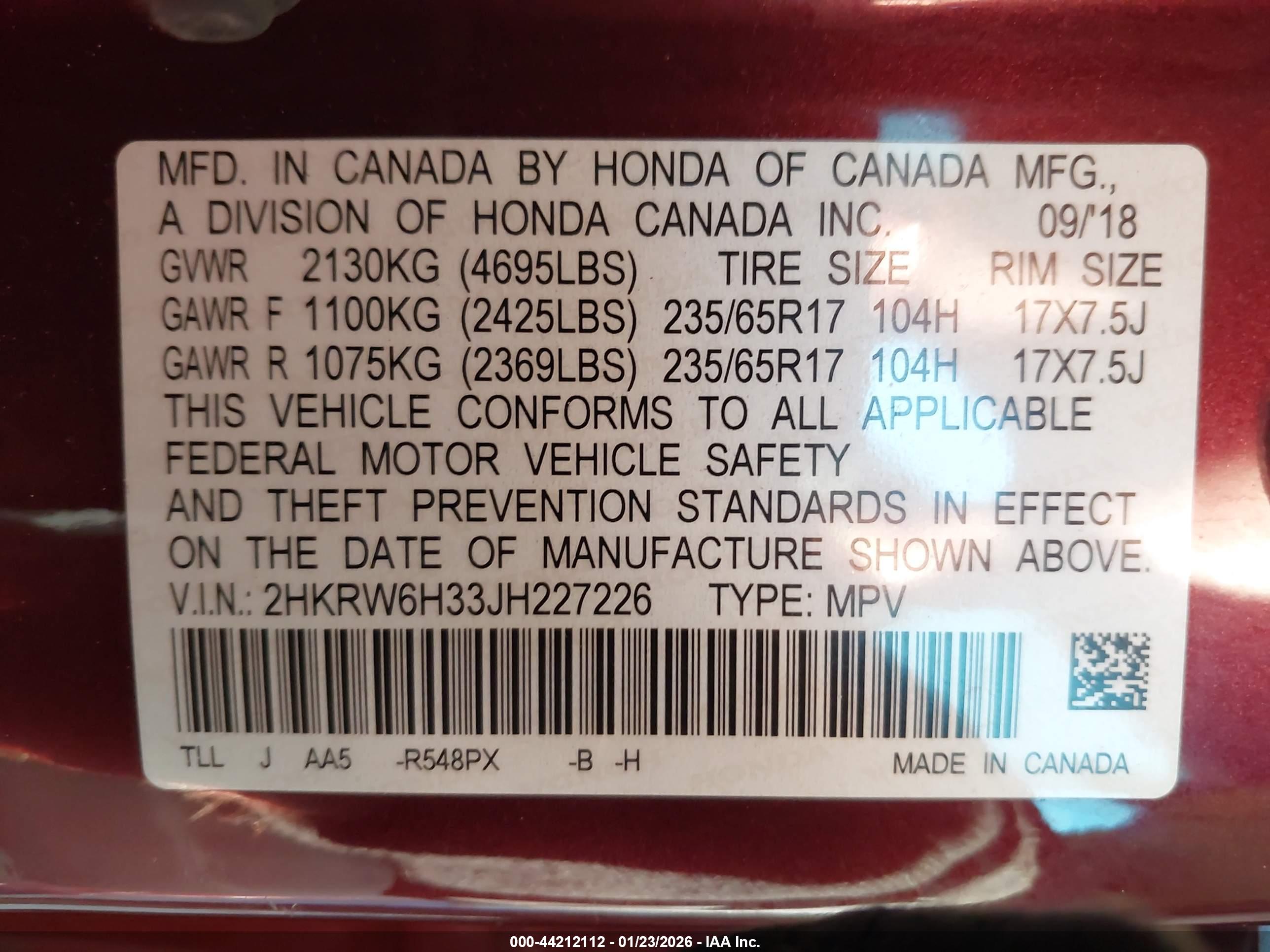 HONDA CR-V image 9