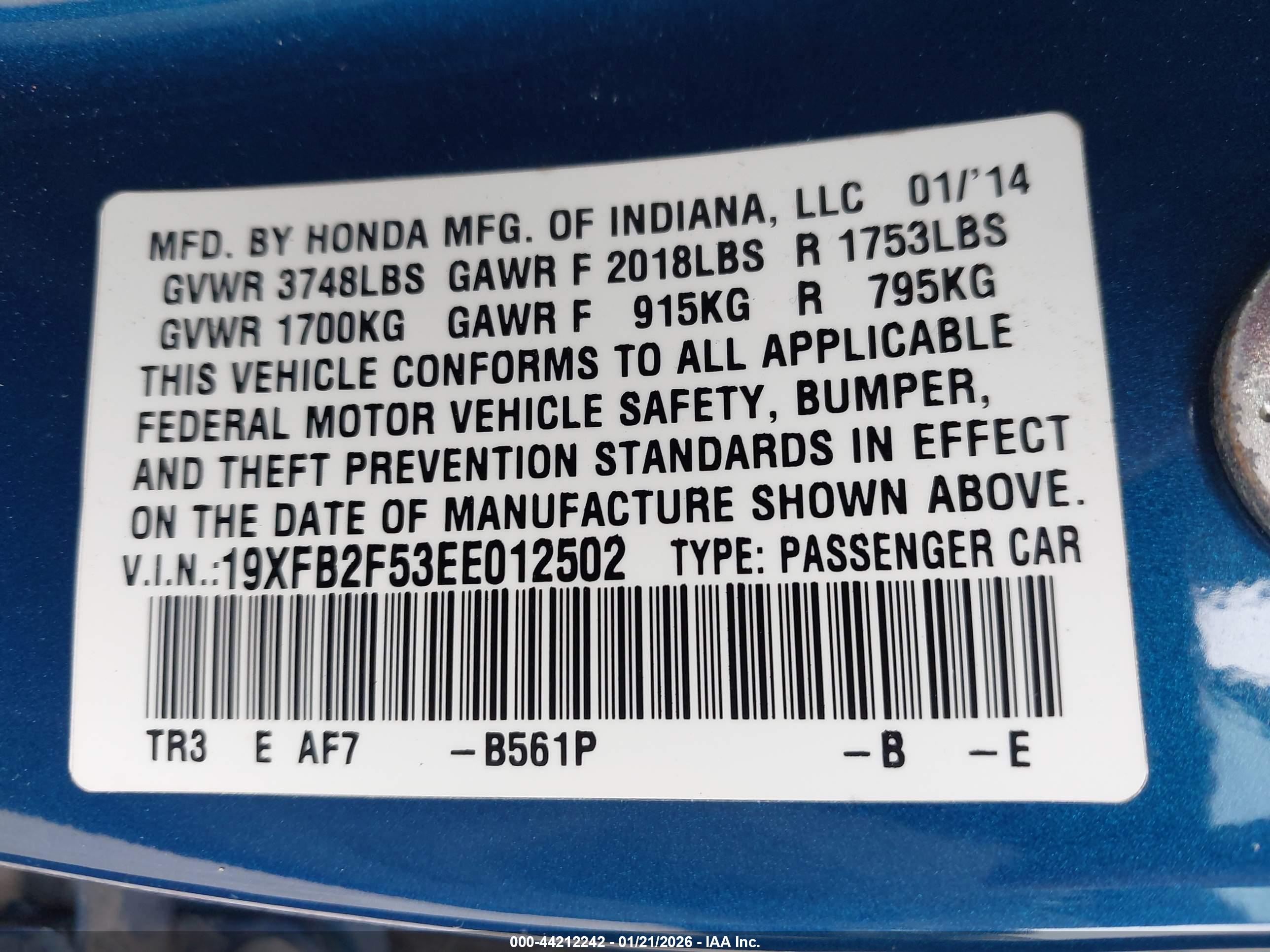 HONDA CIVIC image 9