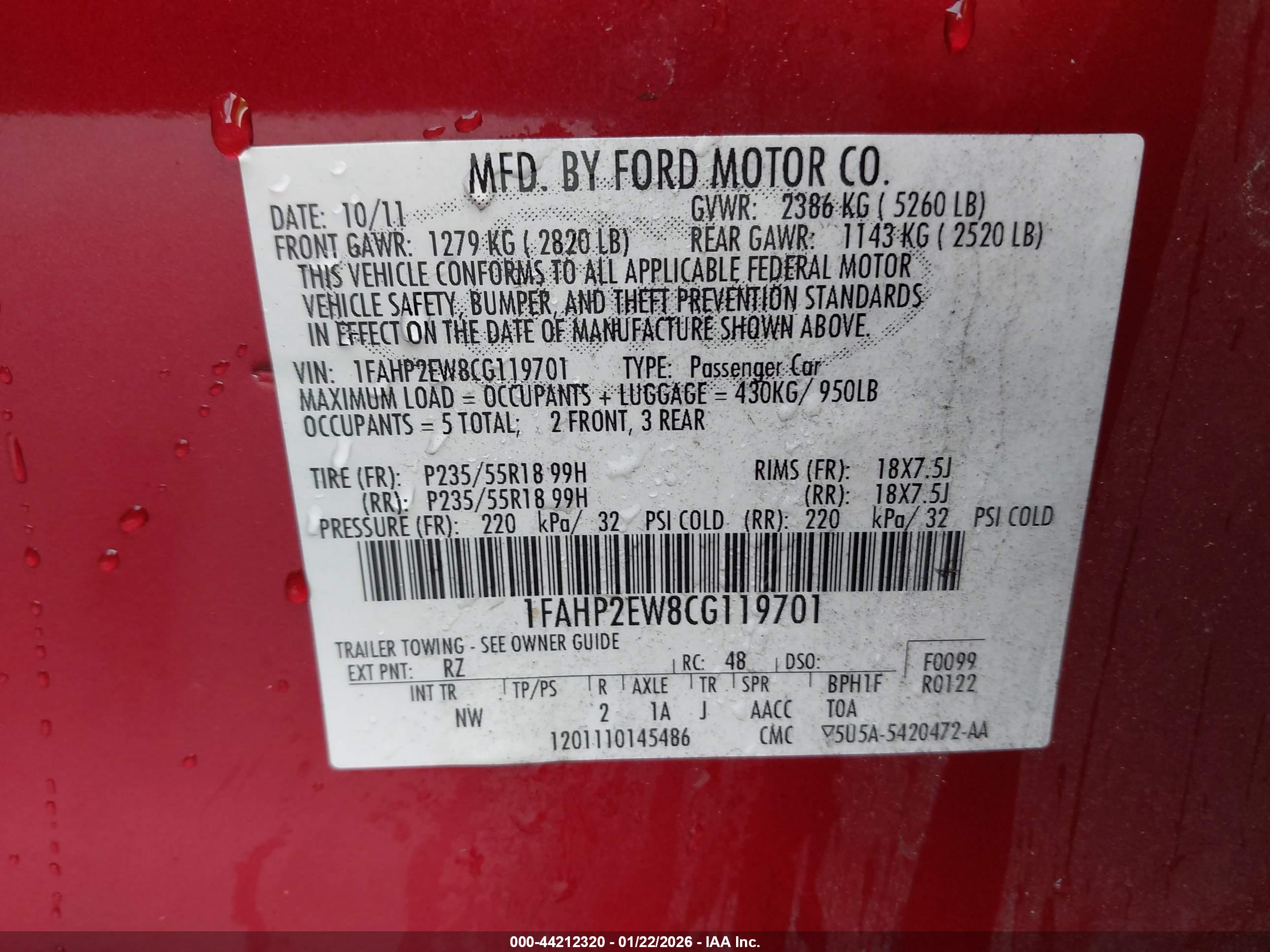 FORD TAURUS image 9