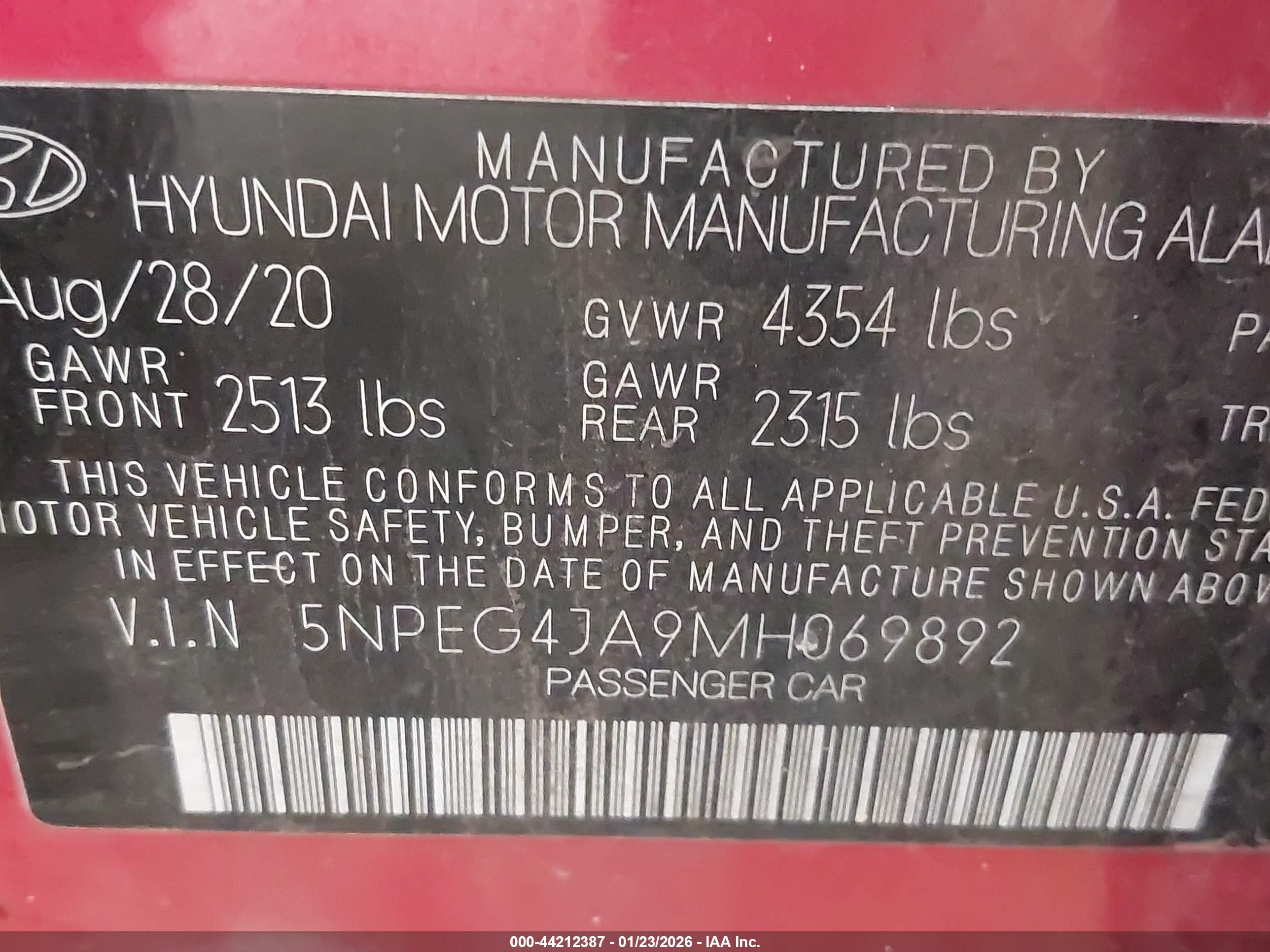 HYUNDAI SONATA image 9