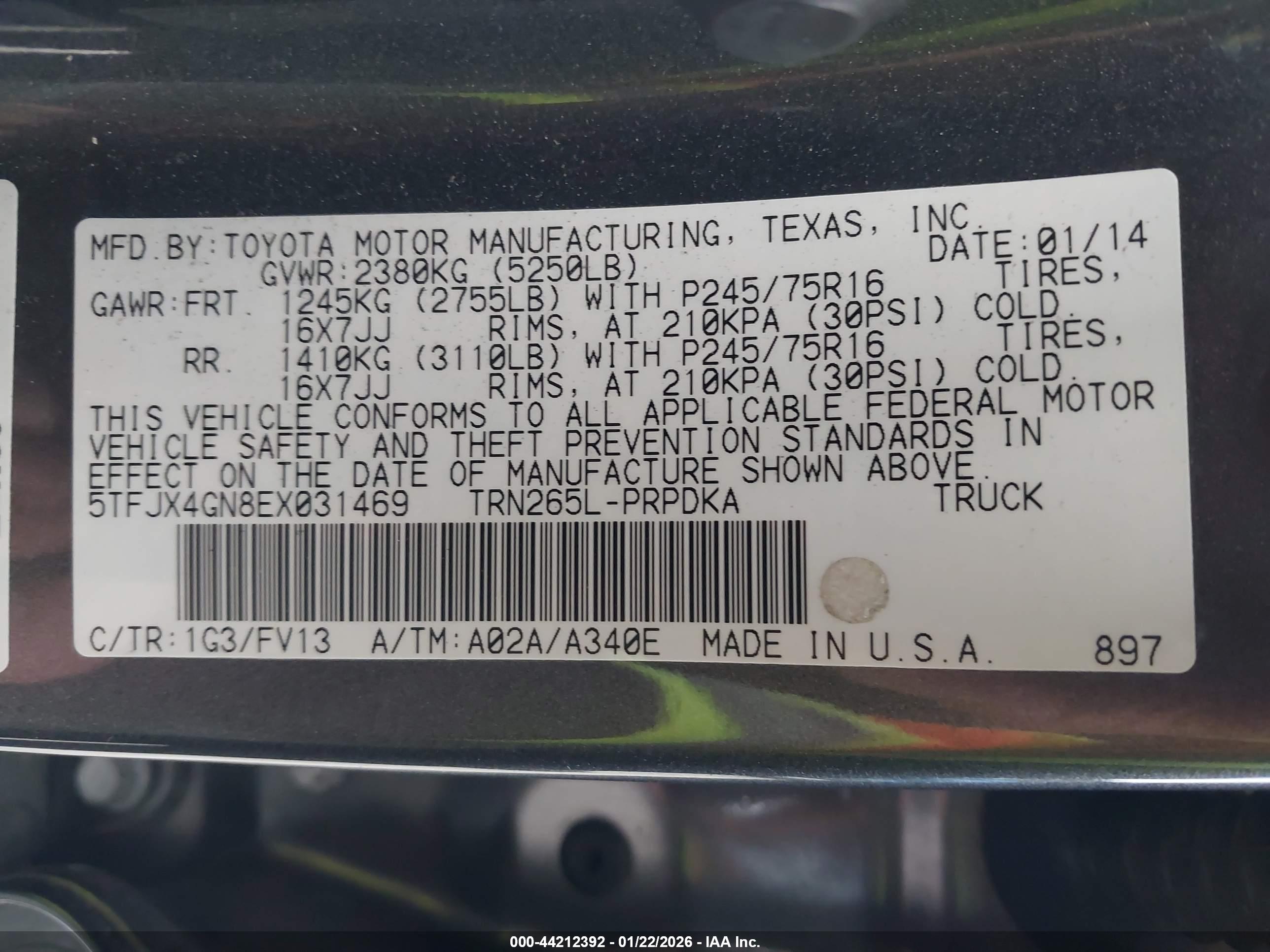 TOYOTA TACOMA image 9