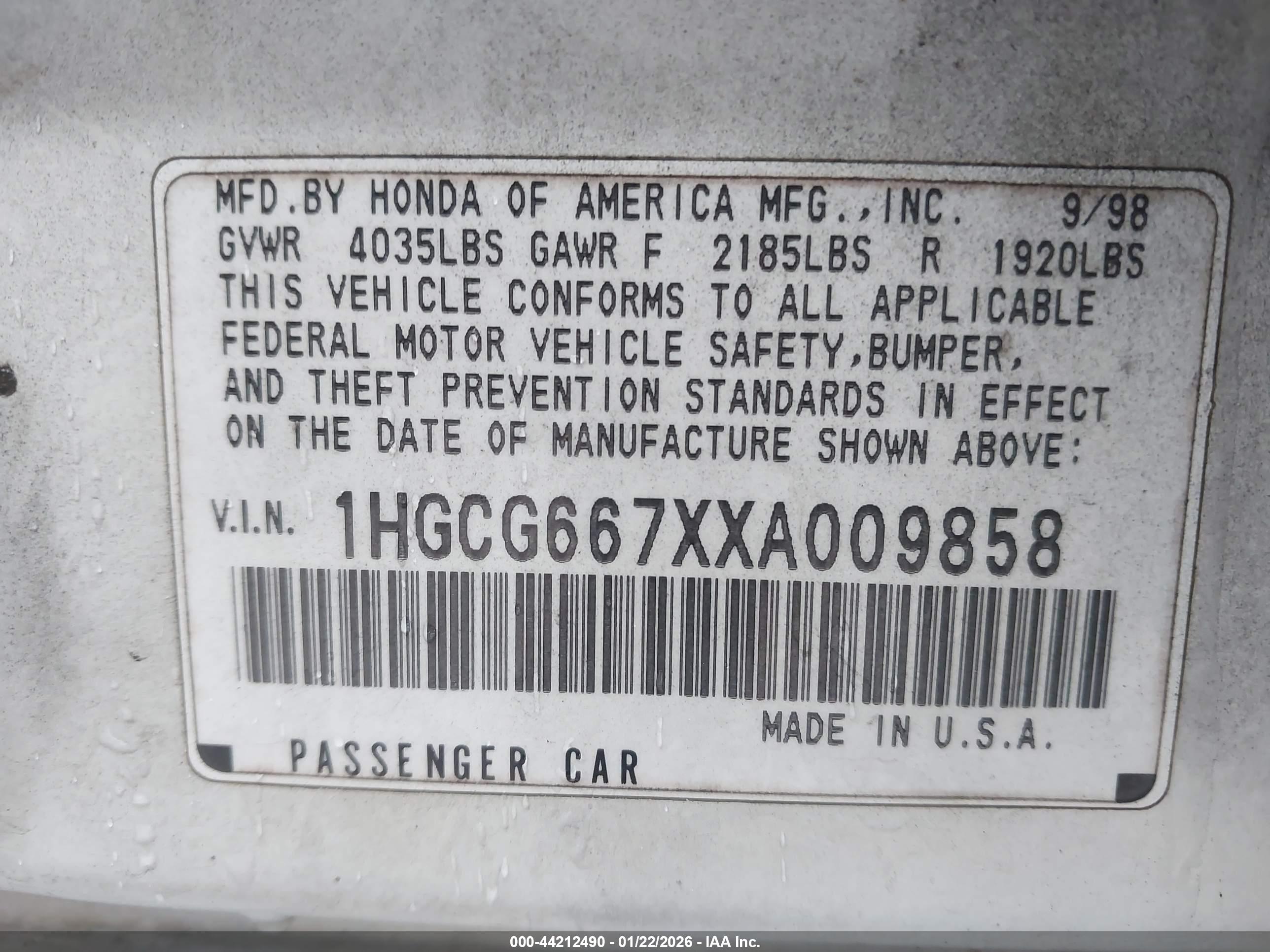 HONDA ACCORD image 9