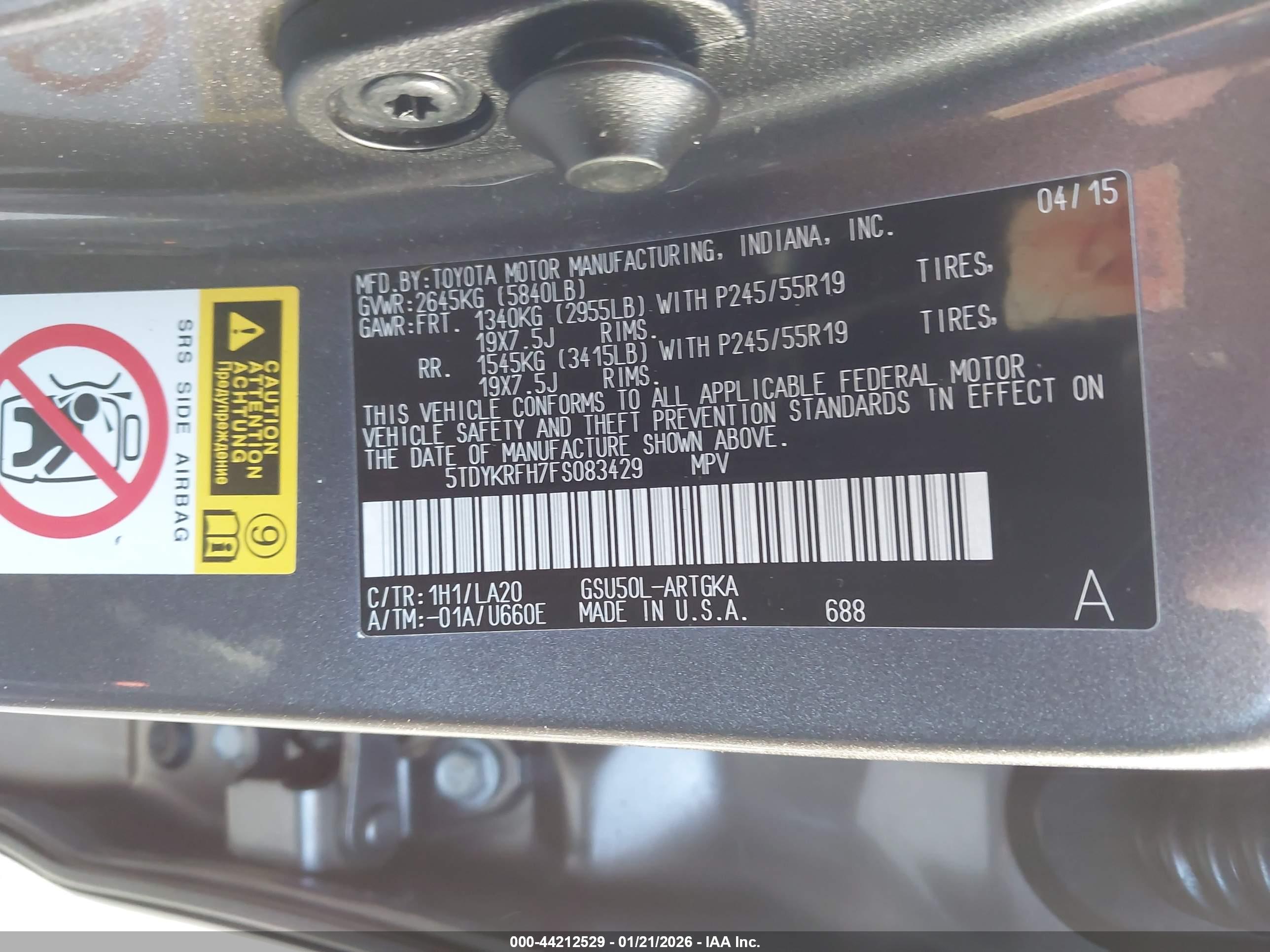 TOYOTA HIGHLANDER image 9