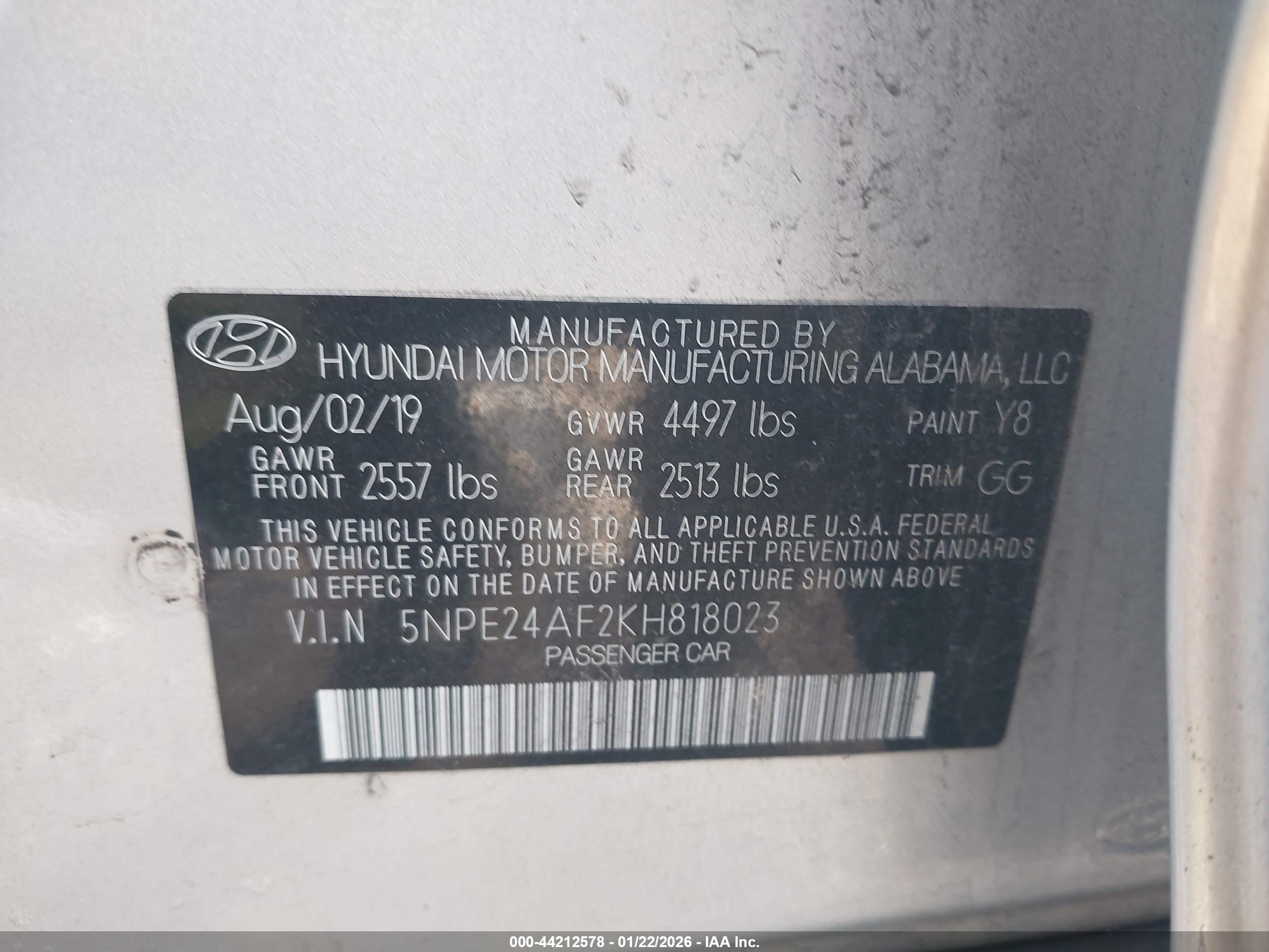 HYUNDAI SONATA image 9