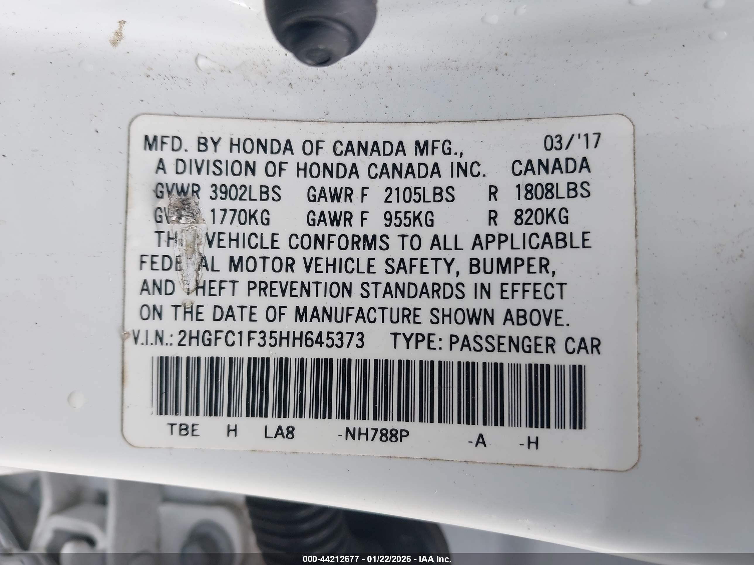 HONDA CIVIC image 9
