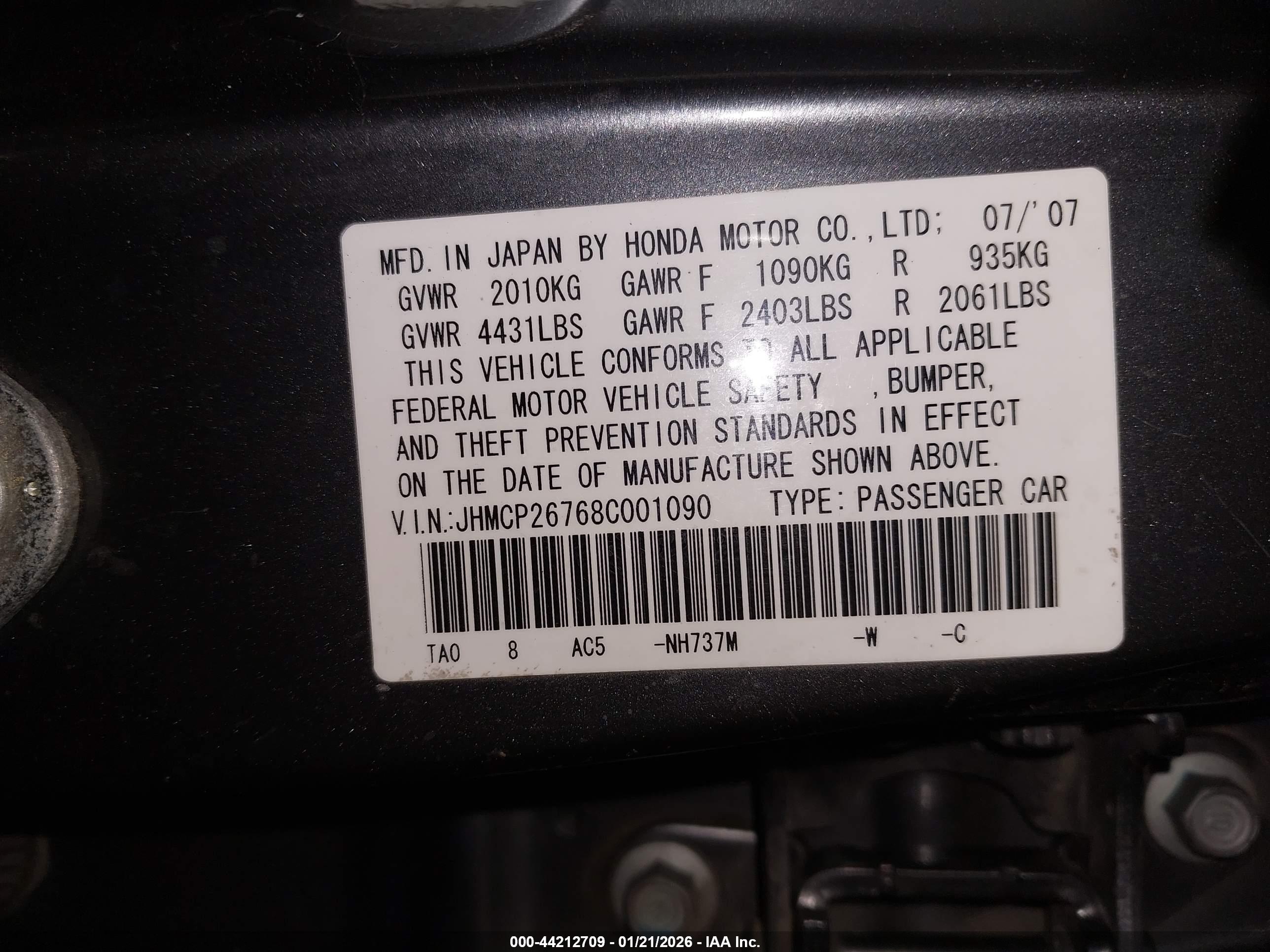 HONDA ACCORD image 9