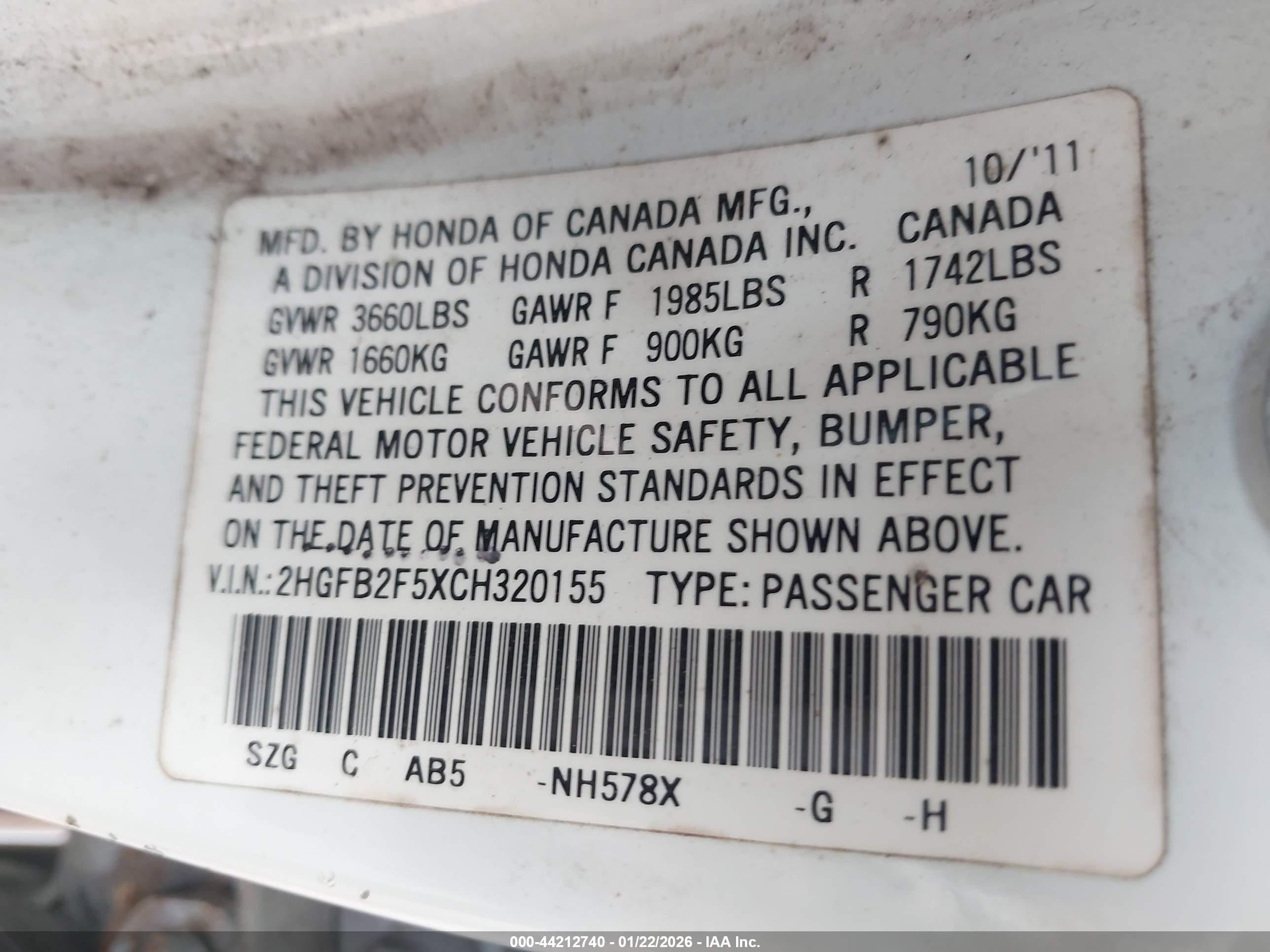 HONDA CIVIC image 9