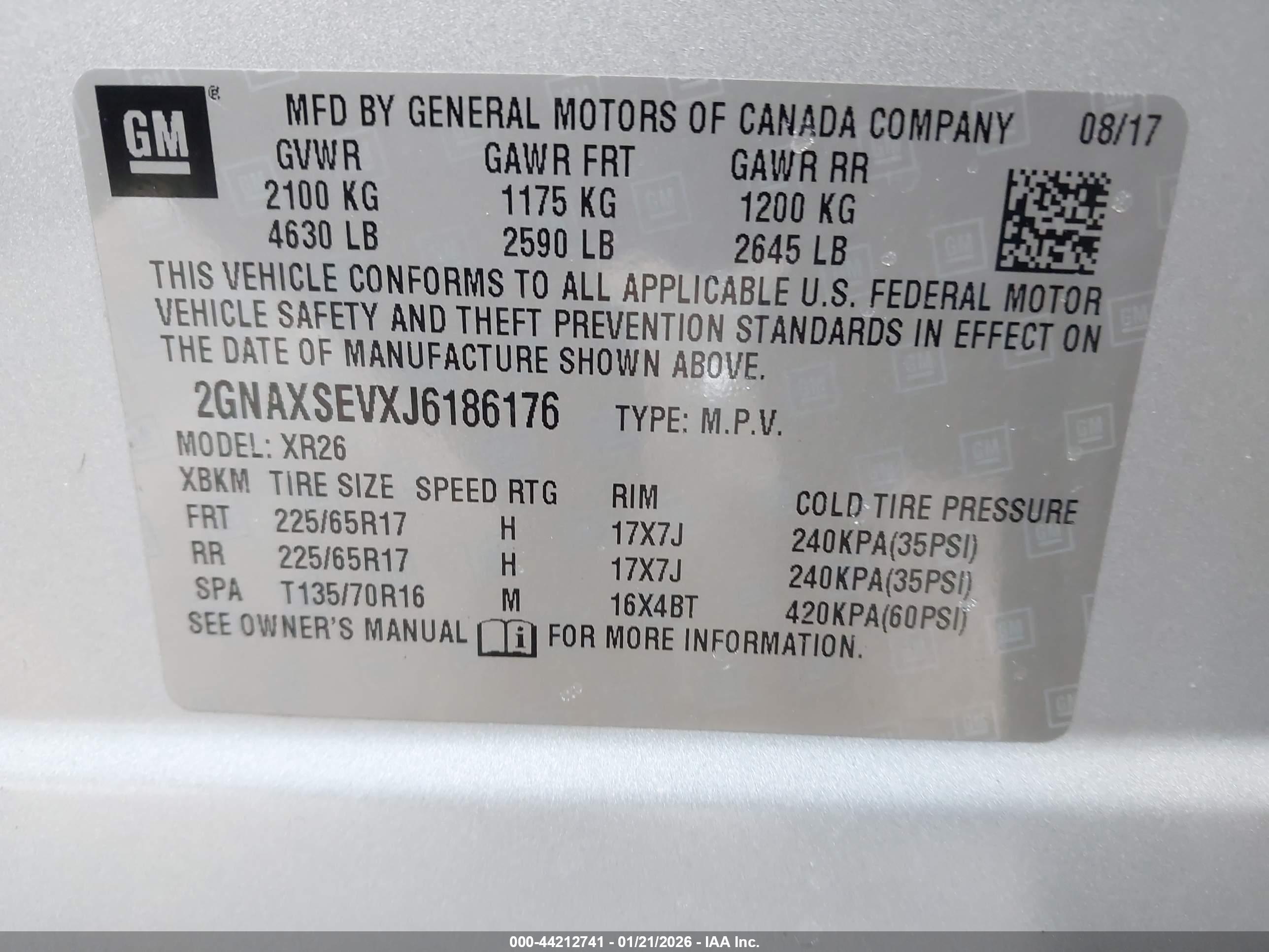 CHEVROLET EQUINOX image 9