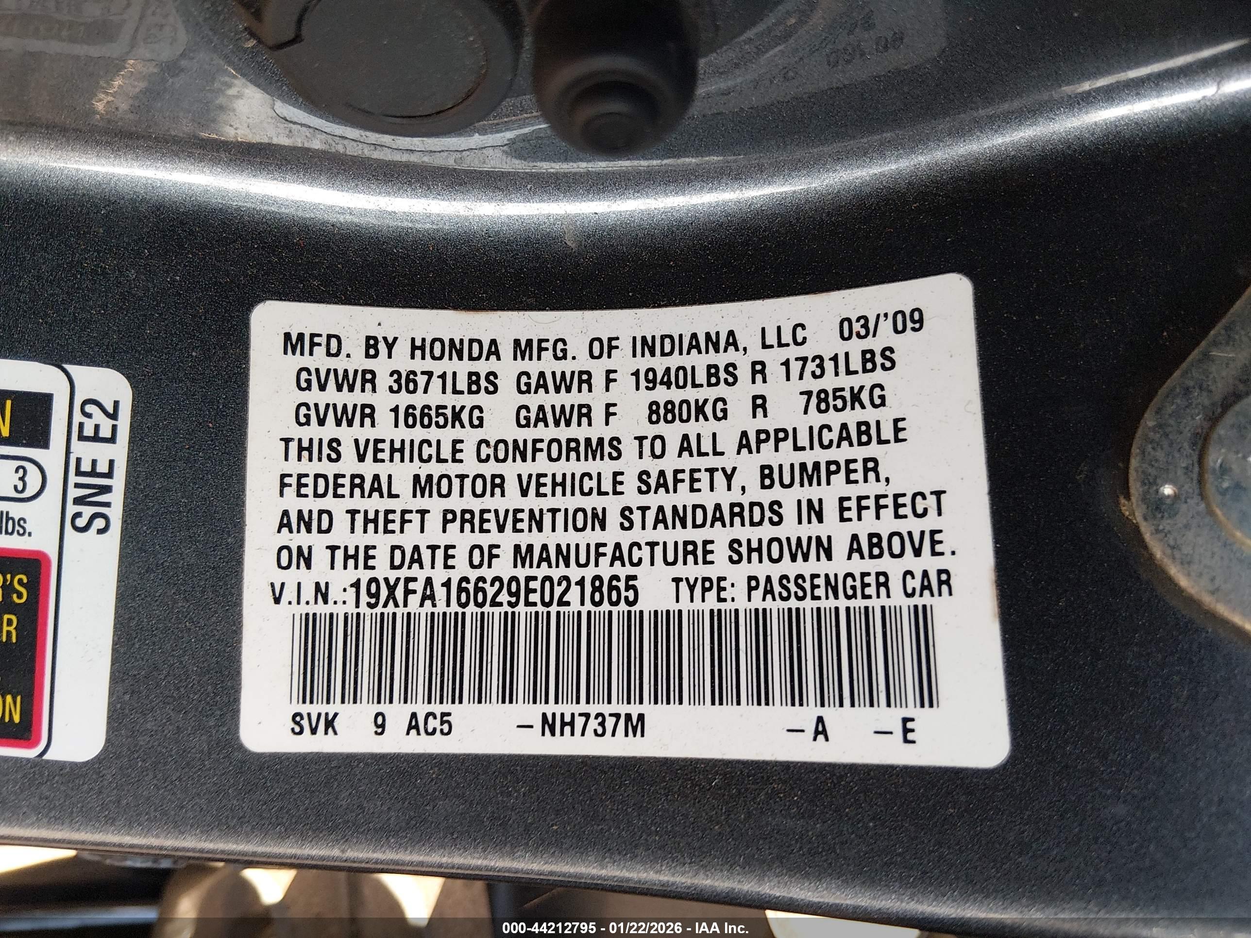 HONDA CIVIC image 9