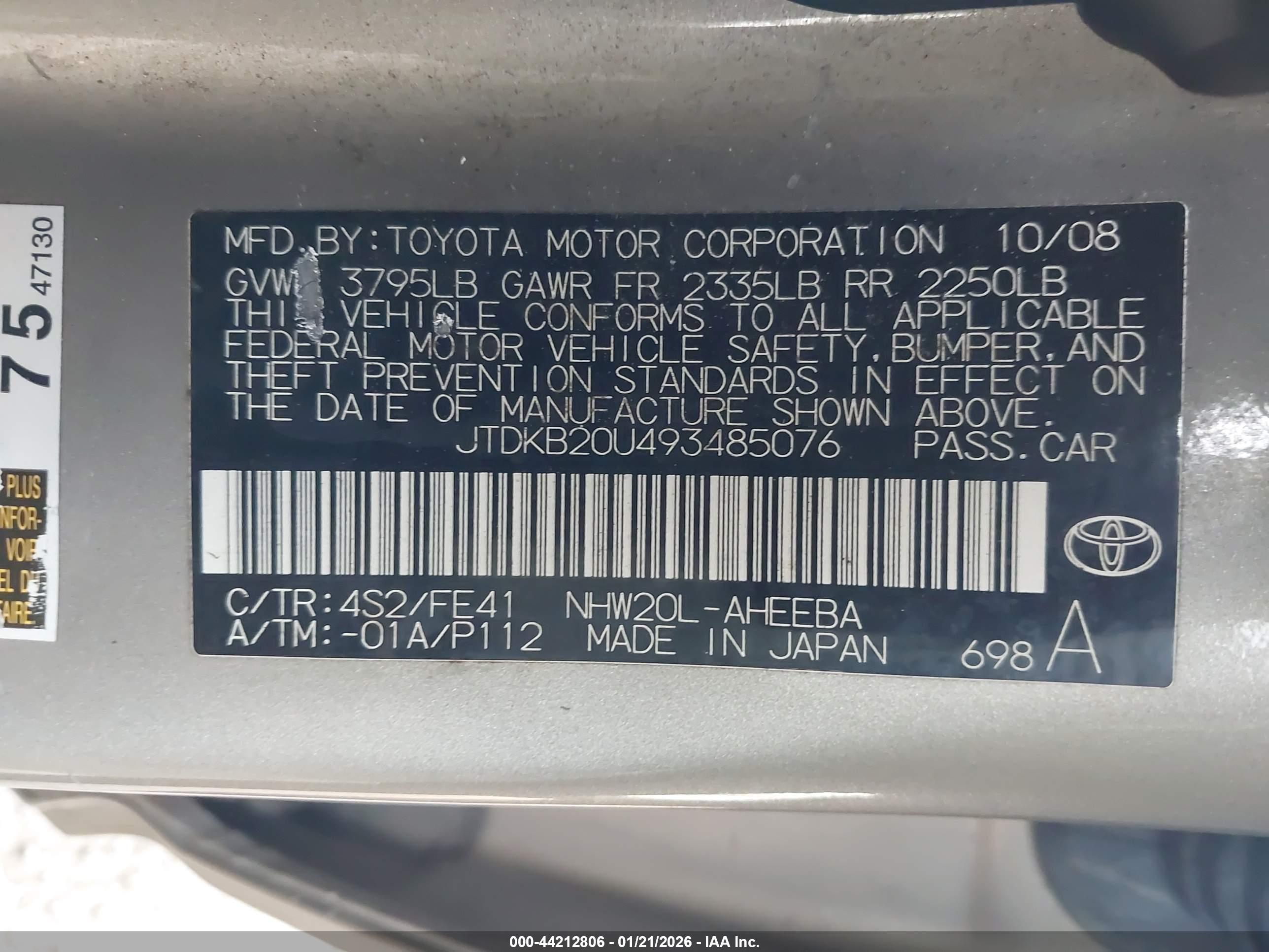 TOYOTA PRIUS image 9