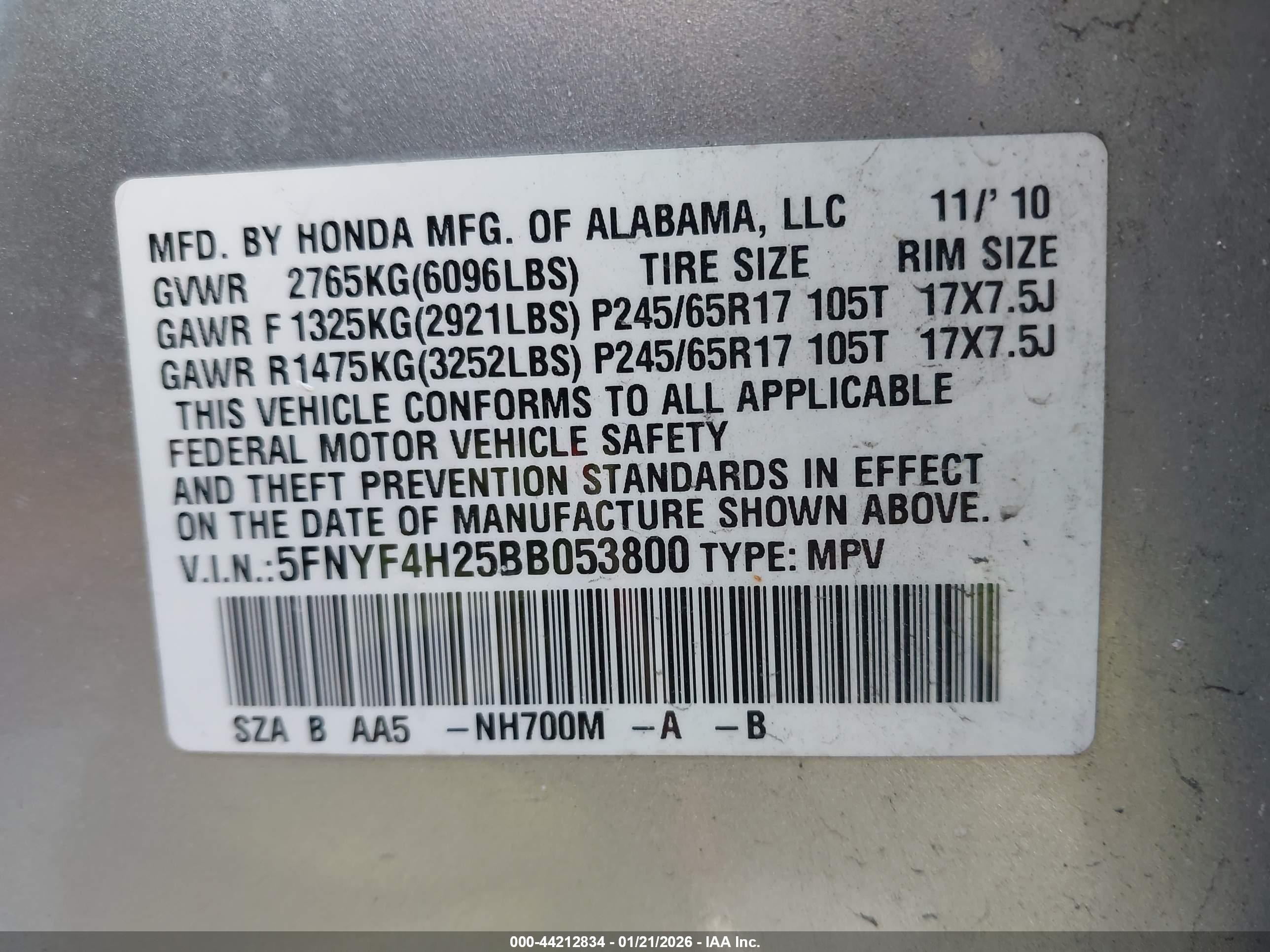 HONDA PILOT image 9
