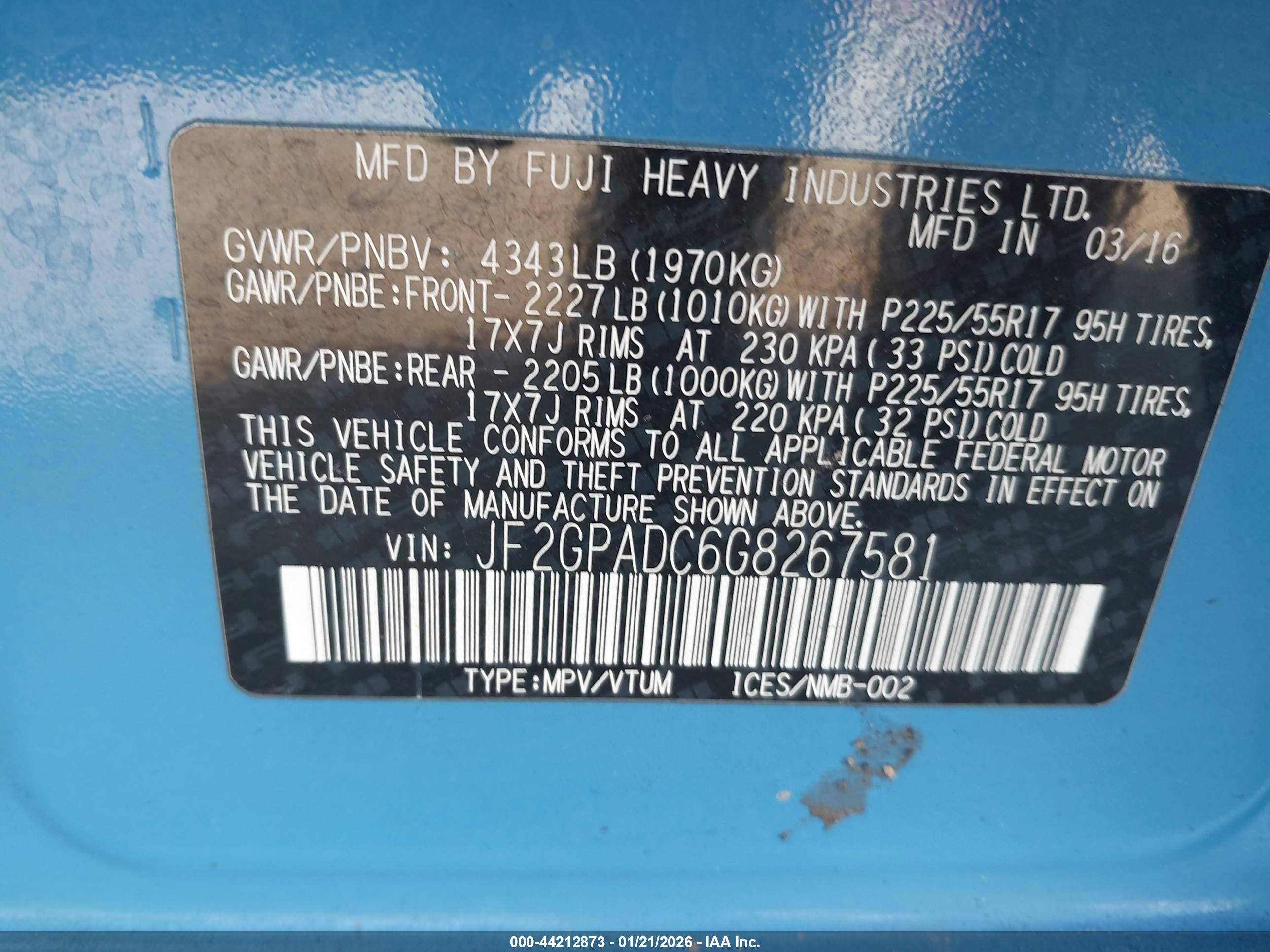 SUBARU CROSSTREK image 9