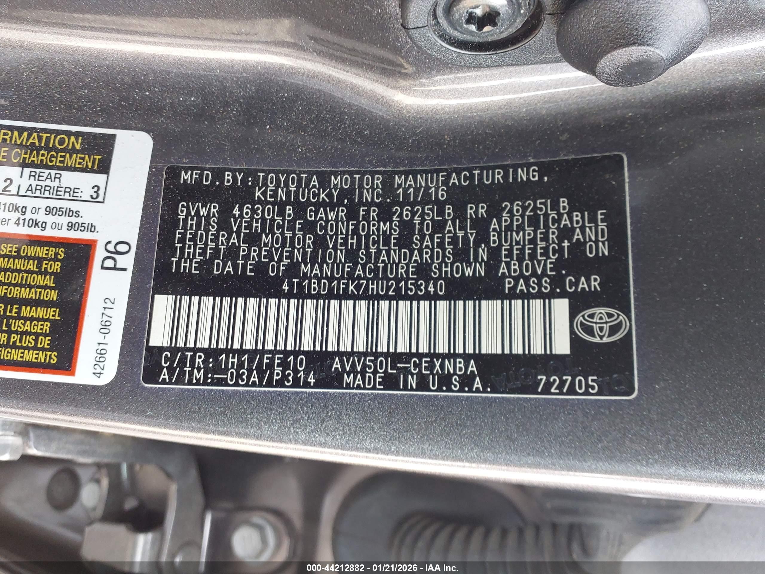 TOYOTA CAMRY image 9