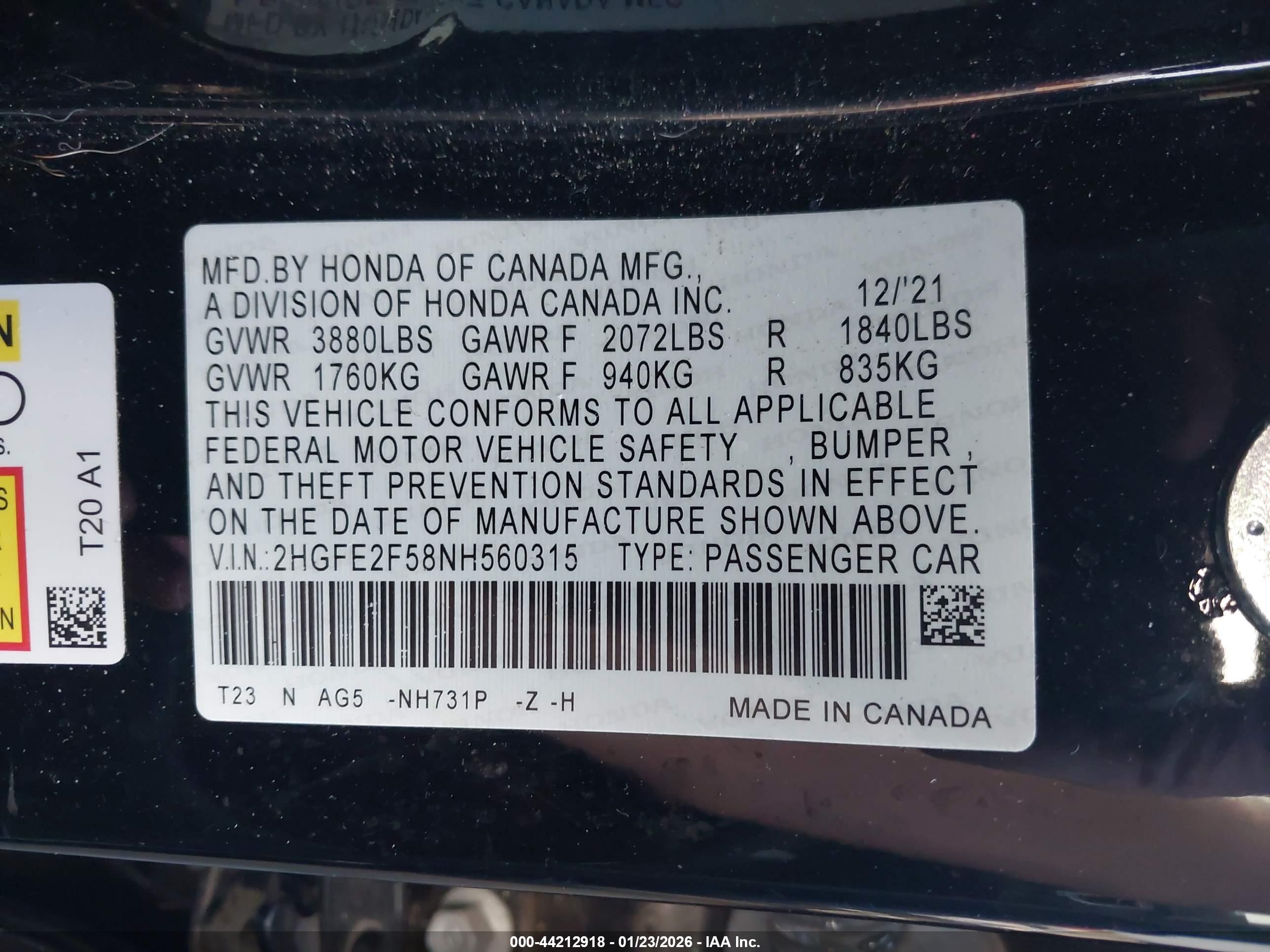 HONDA CIVIC image 9