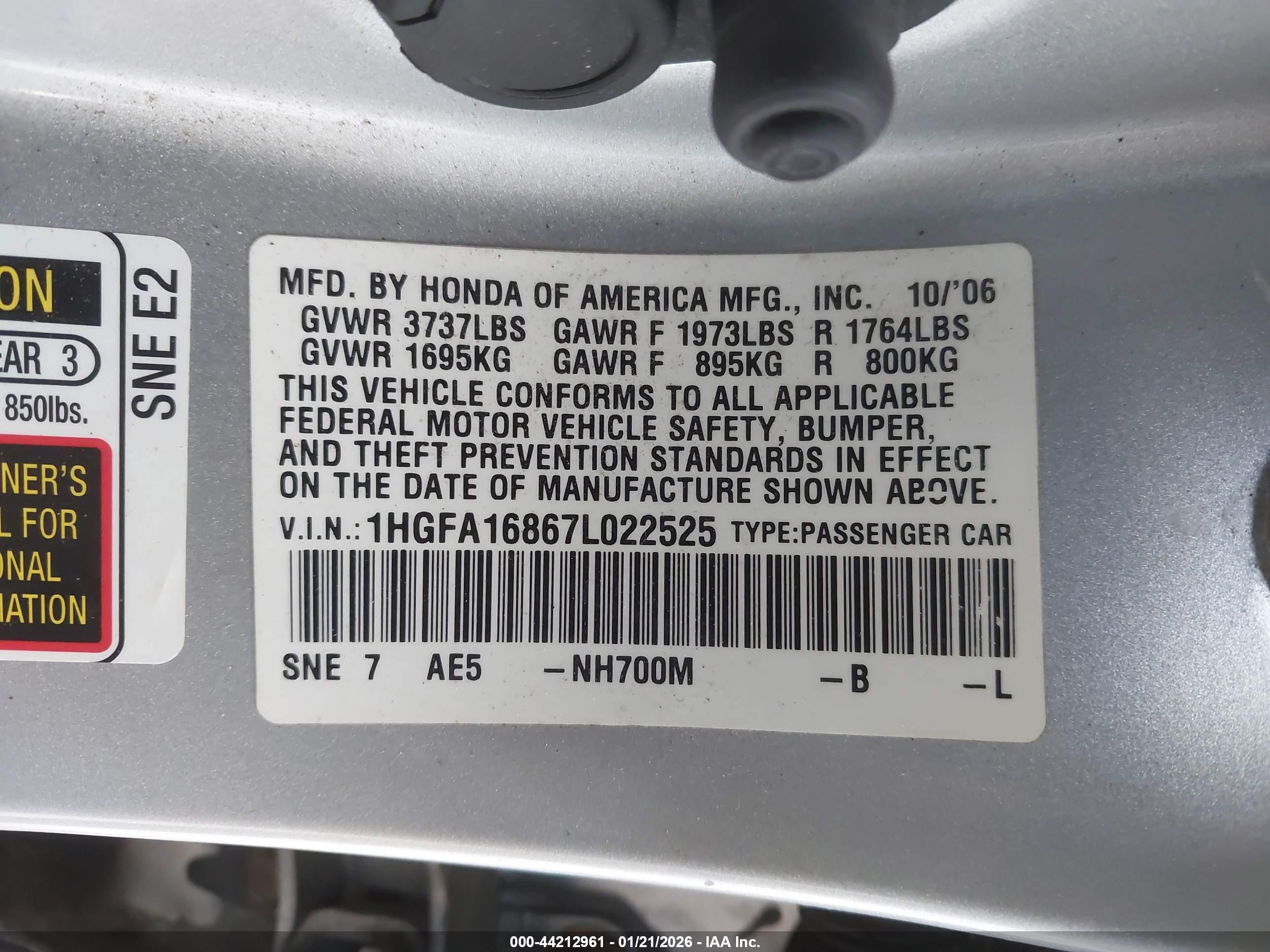 HONDA CIVIC image 9