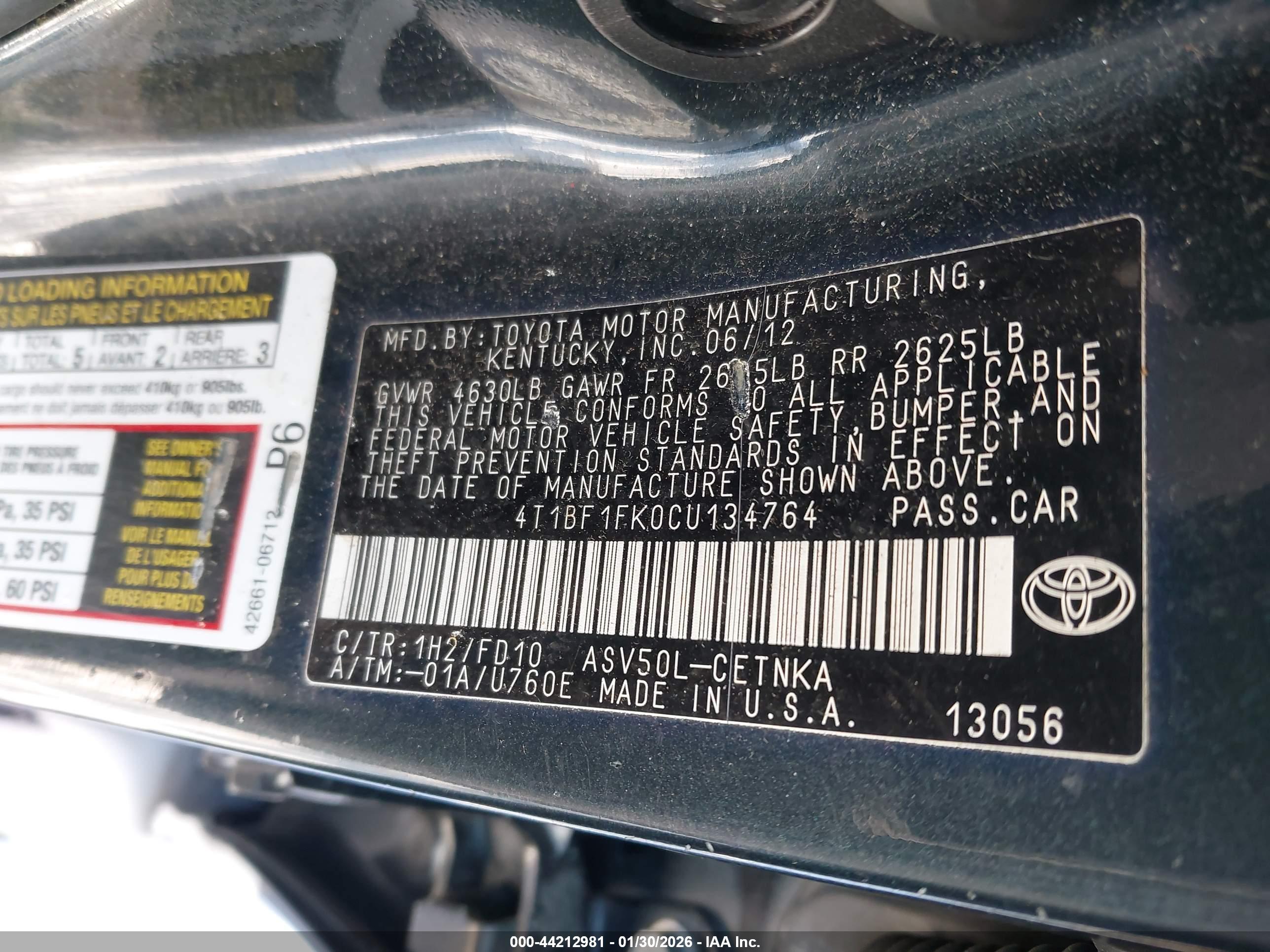 TOYOTA CAMRY image 9
