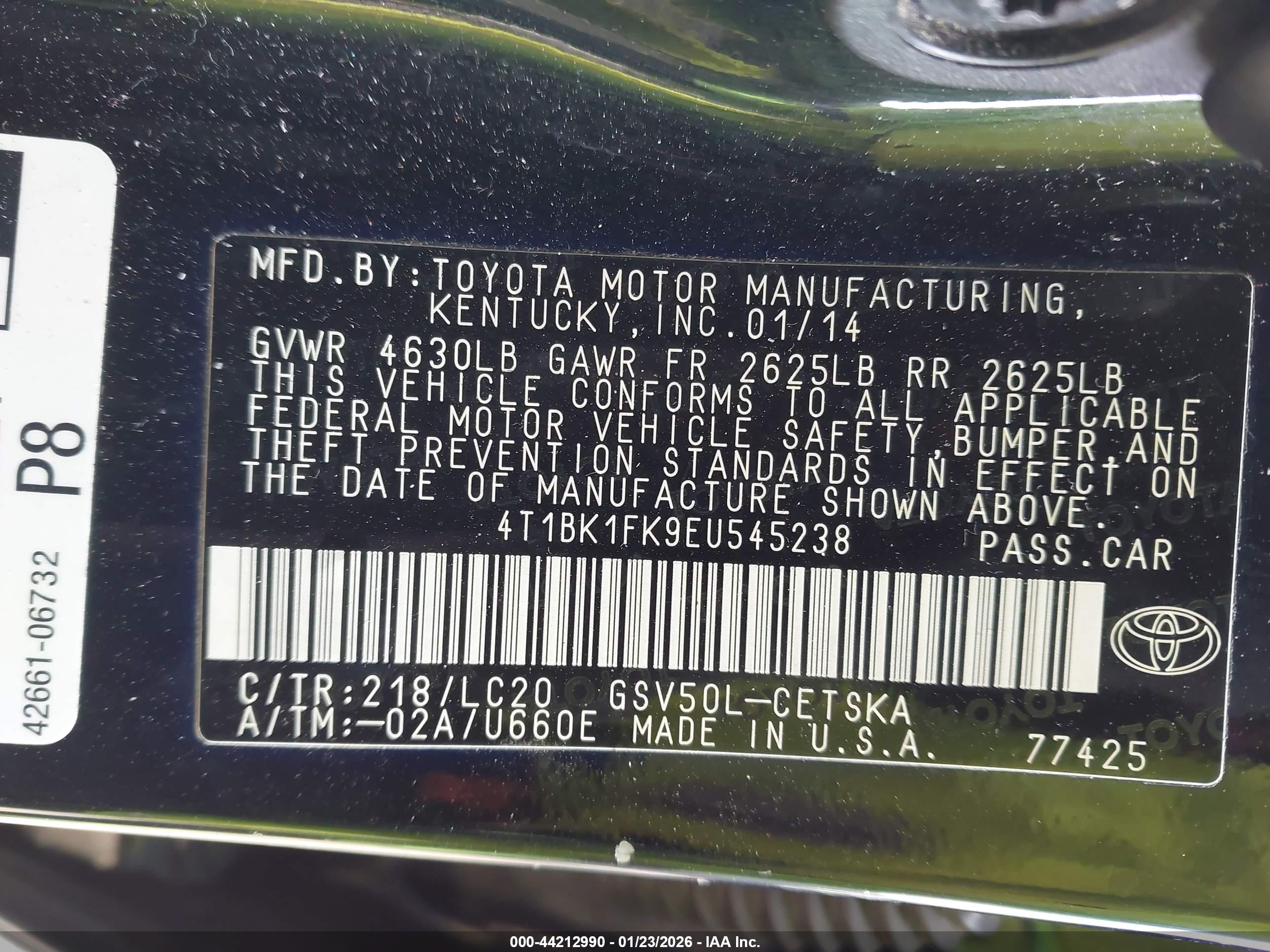 TOYOTA CAMRY image 9