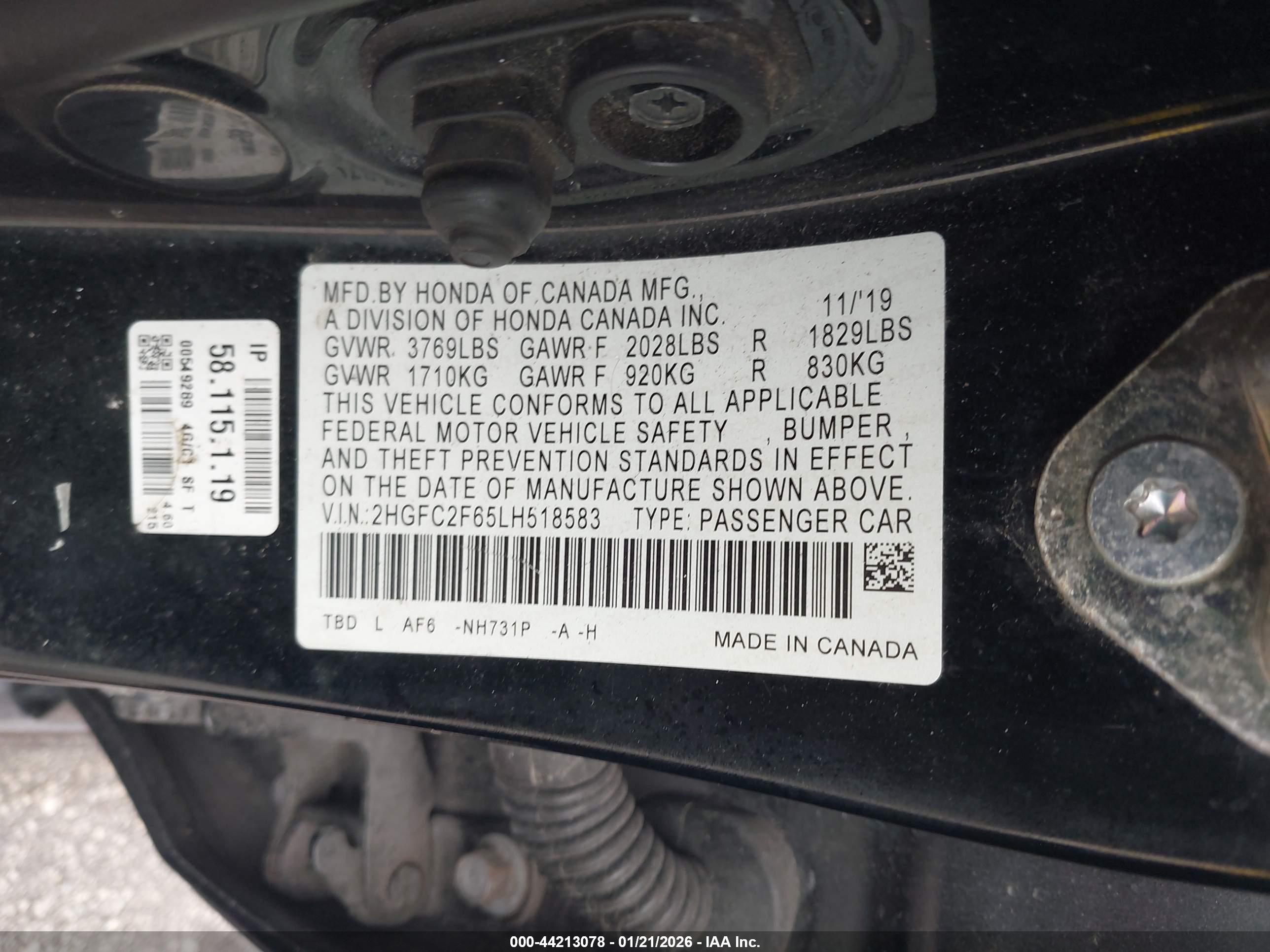 HONDA CIVIC image 9