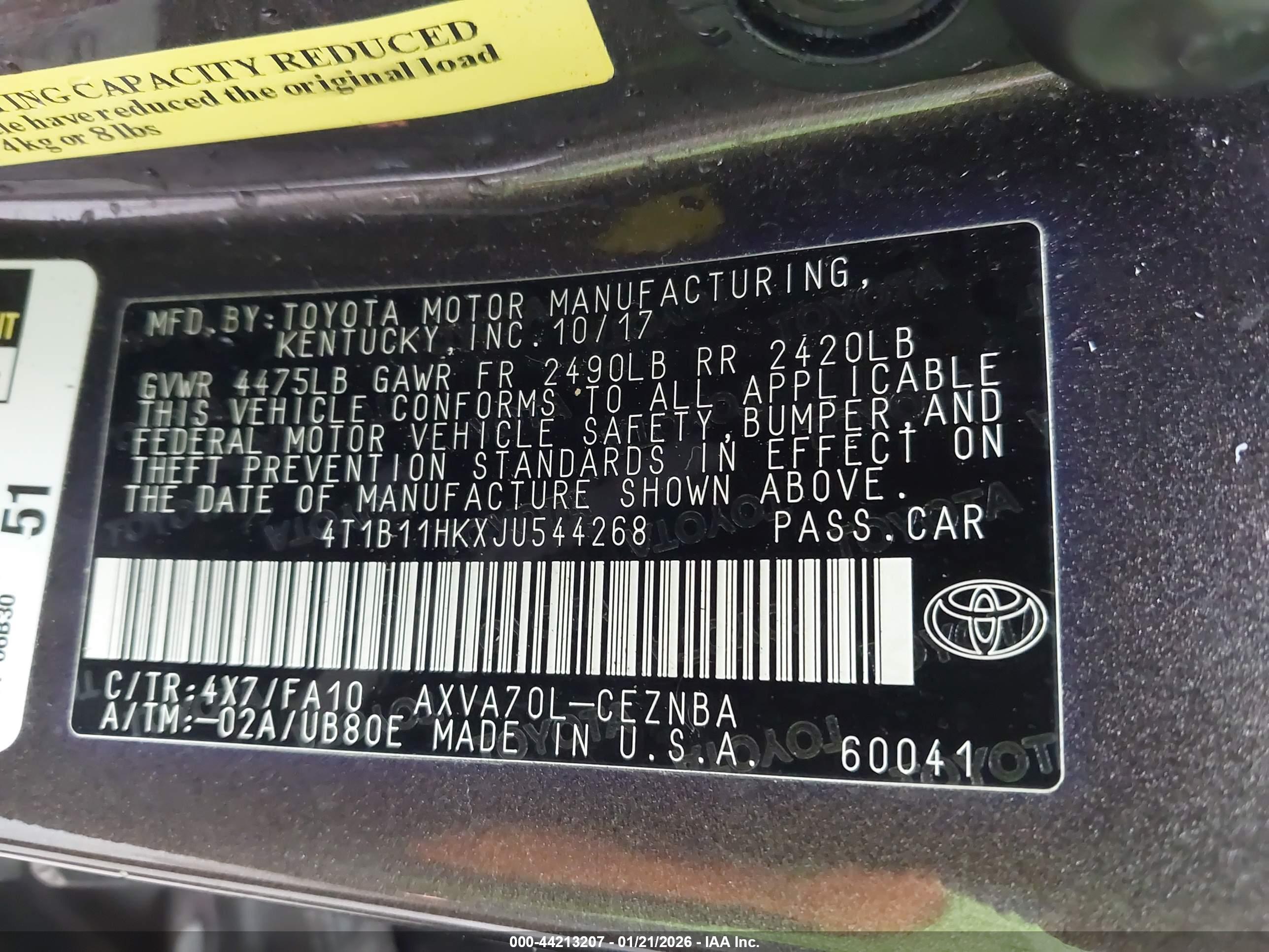 TOYOTA CAMRY image 9