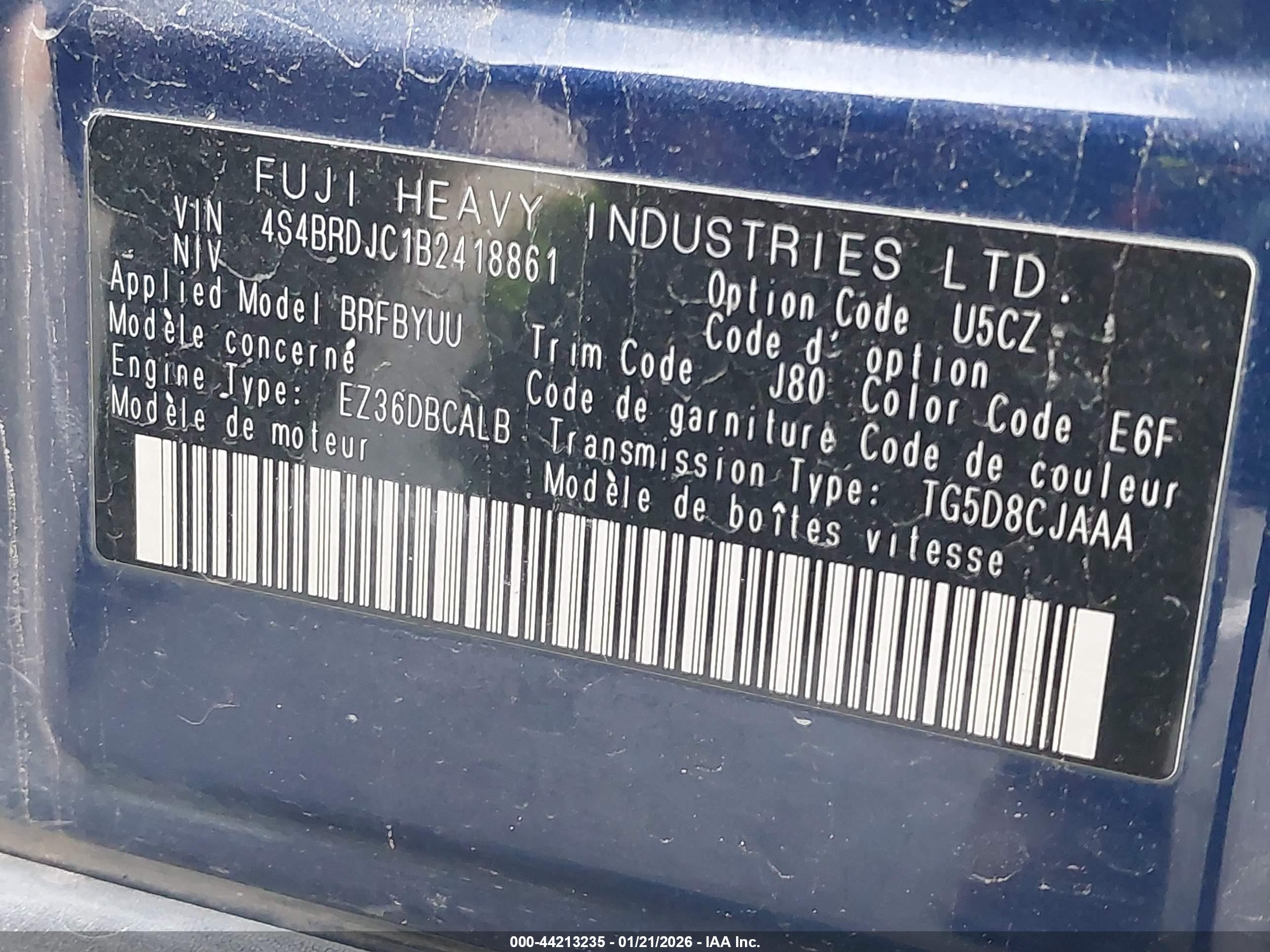 SUBARU OUTBACK image 9